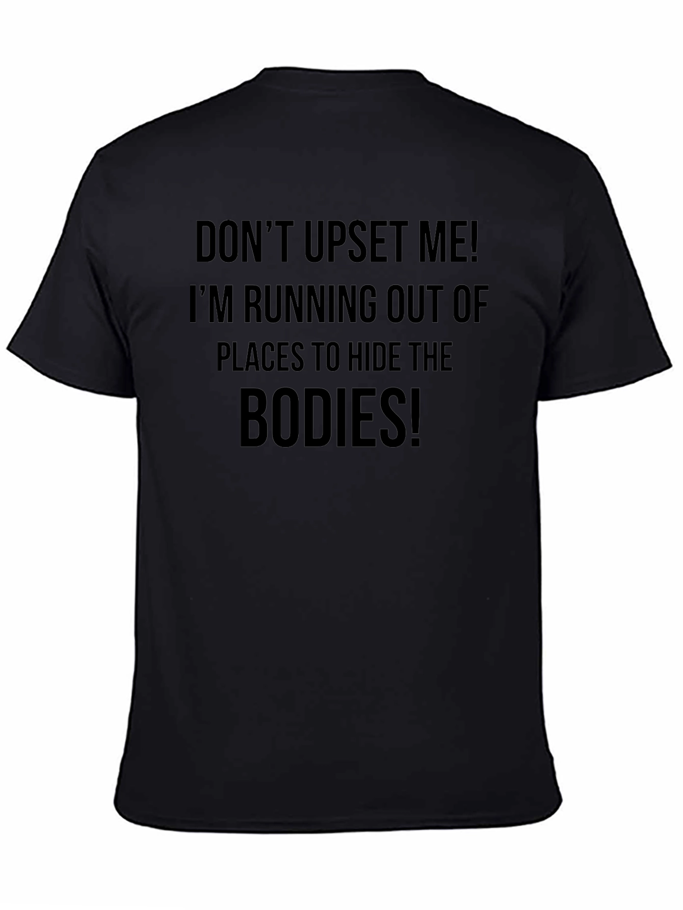 Camiseta Negra: ¡No Me Enfades!