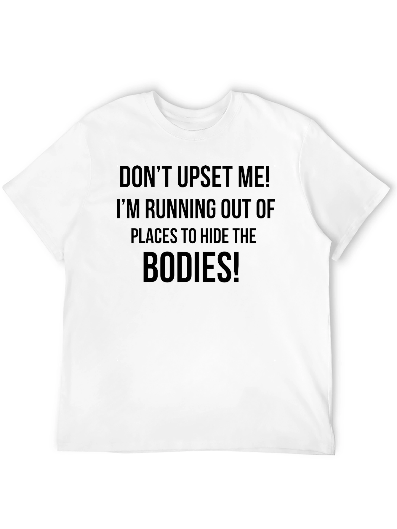 Camiseta Negra: ¡No Me Enfades!