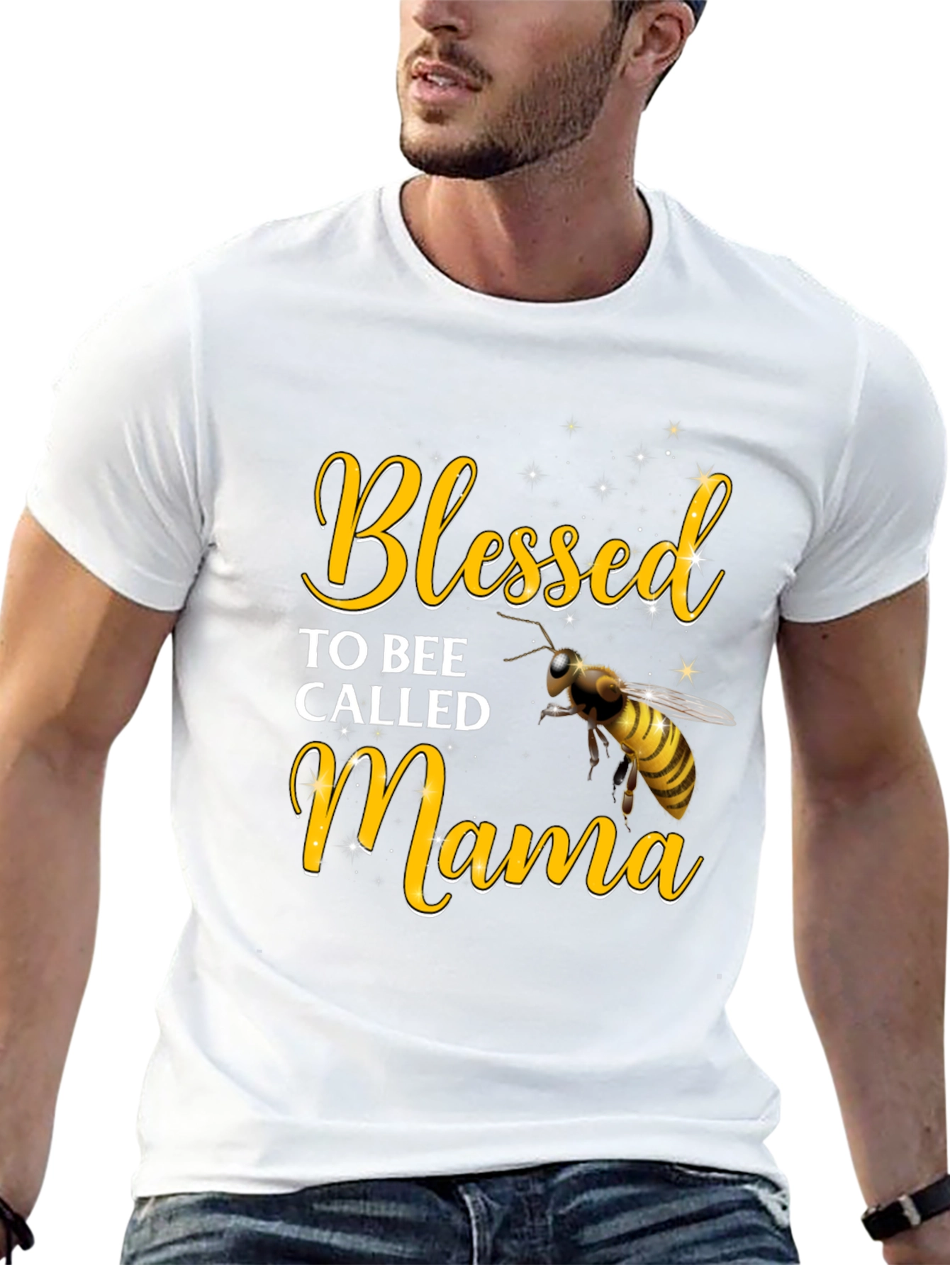 Camiseta Negra Blessed Mama Bee