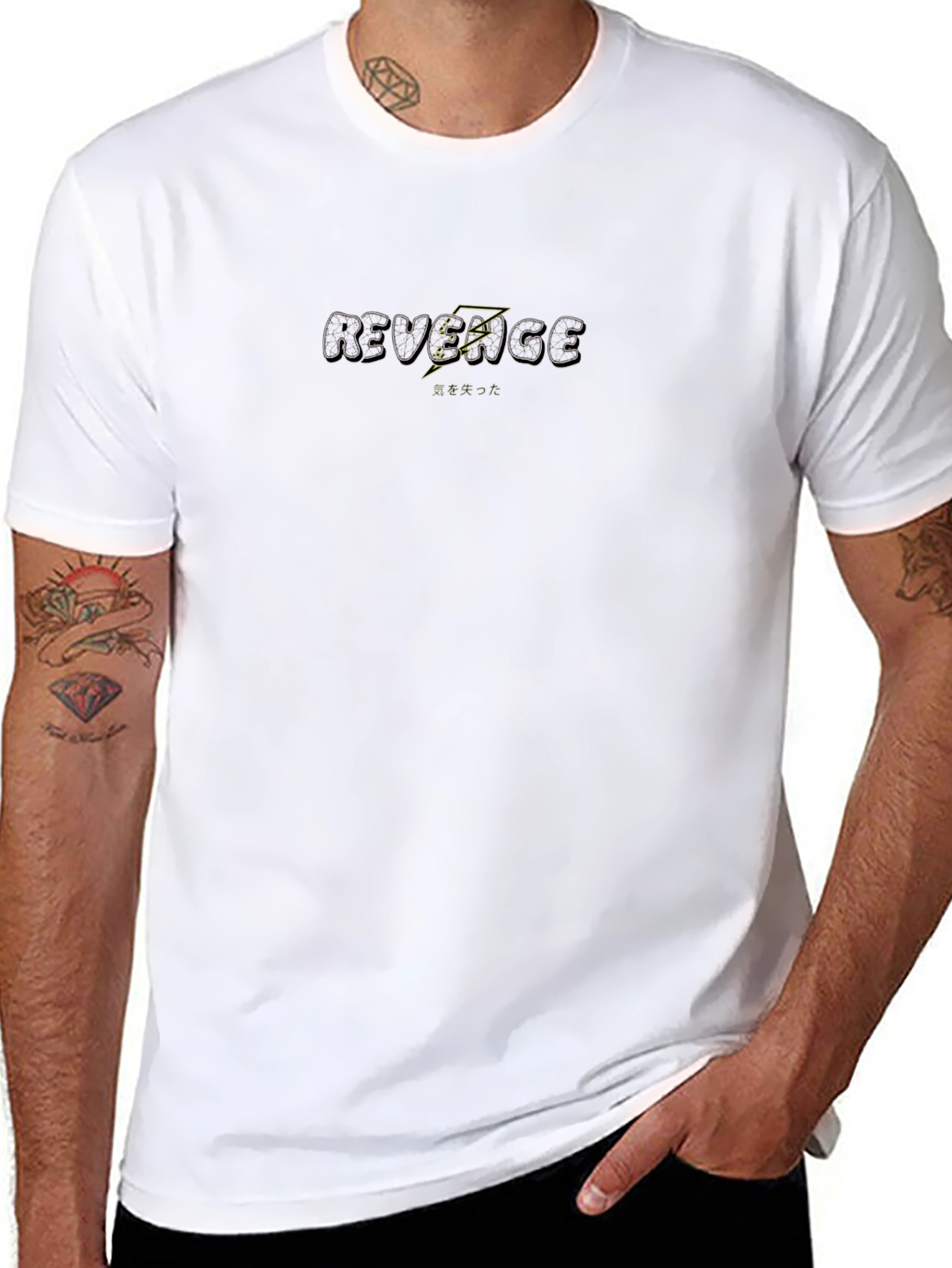 Camiseta Negra Revenge - Estilo Urbano