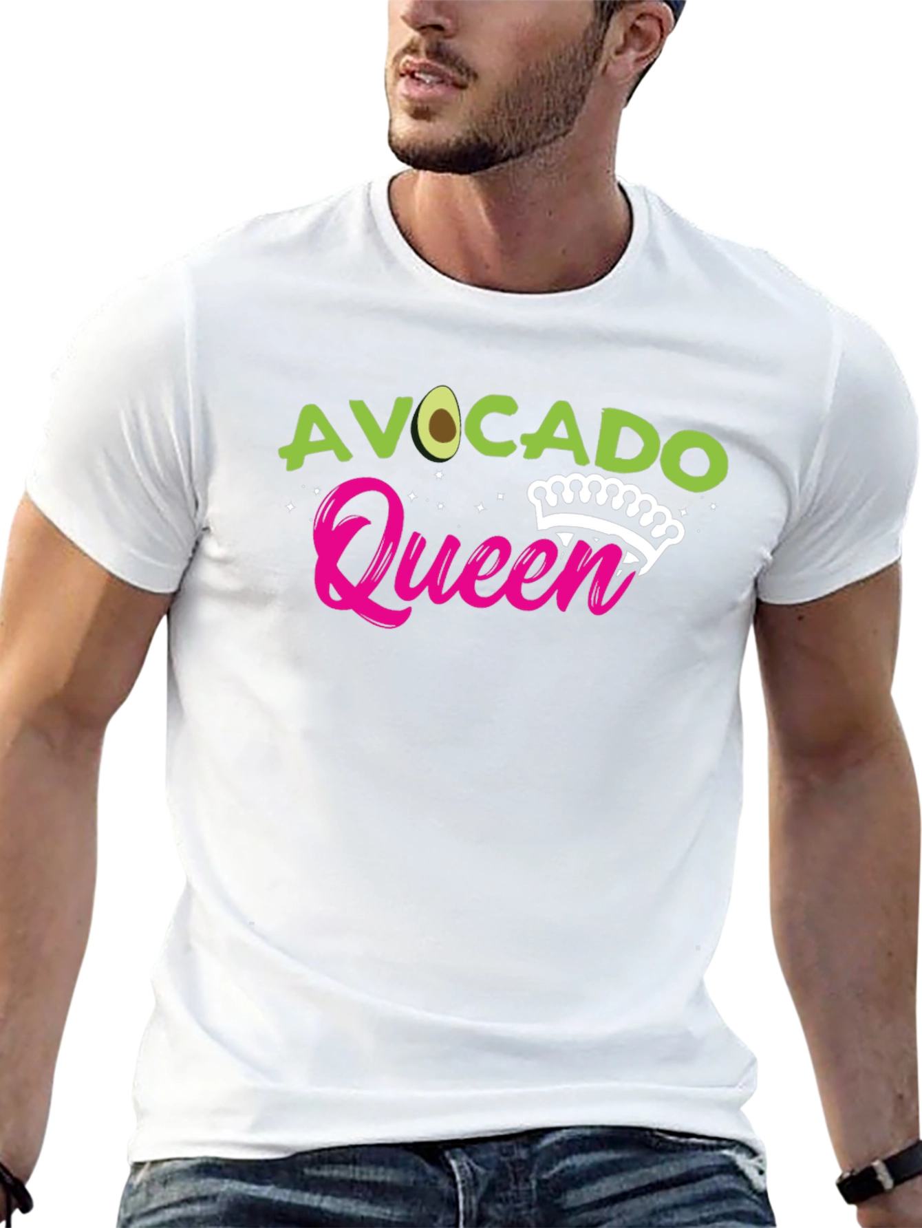 Camiseta Negra Avocado Queen