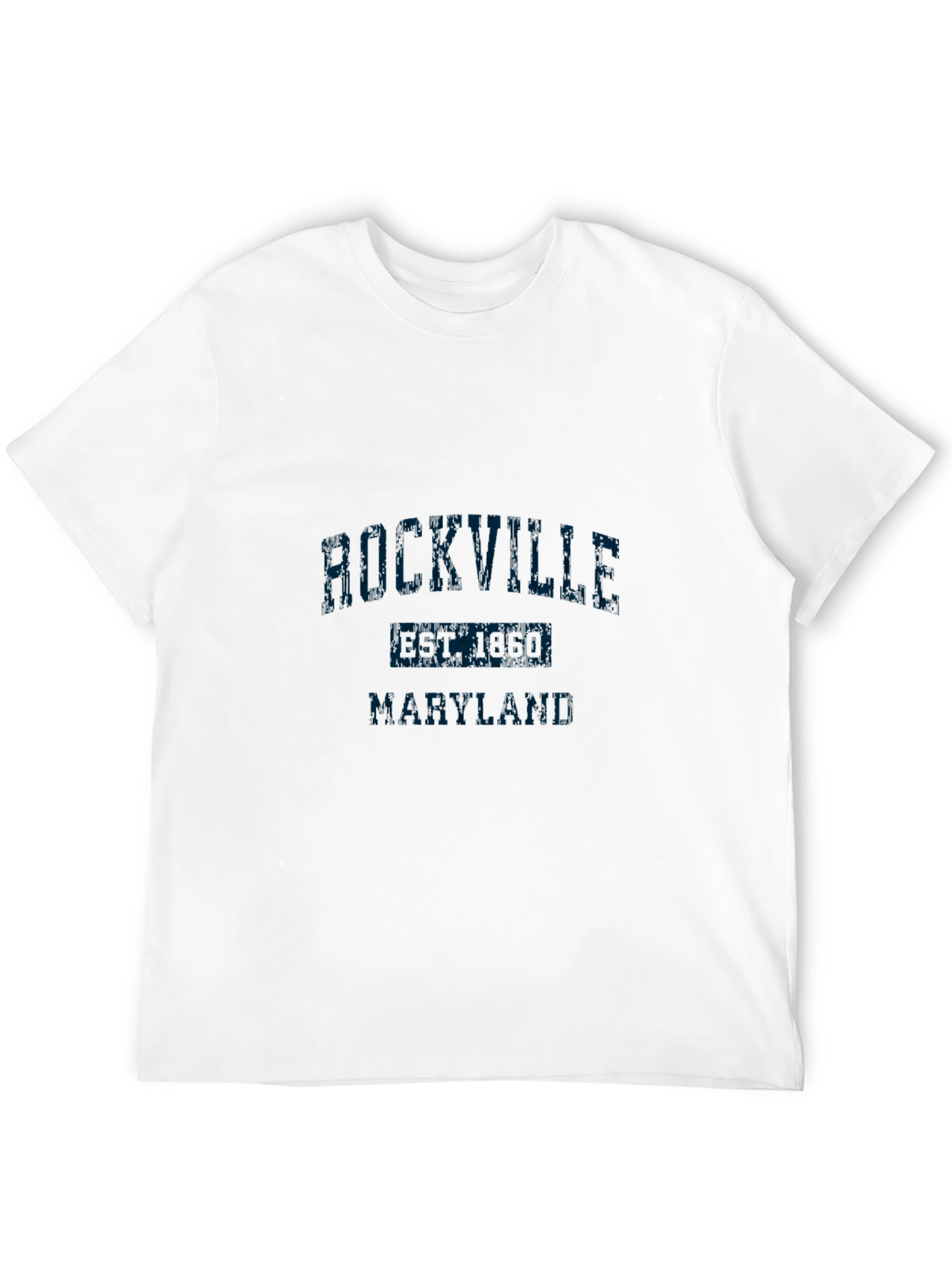 Camiseta Negra Rockville Maryland Hombre