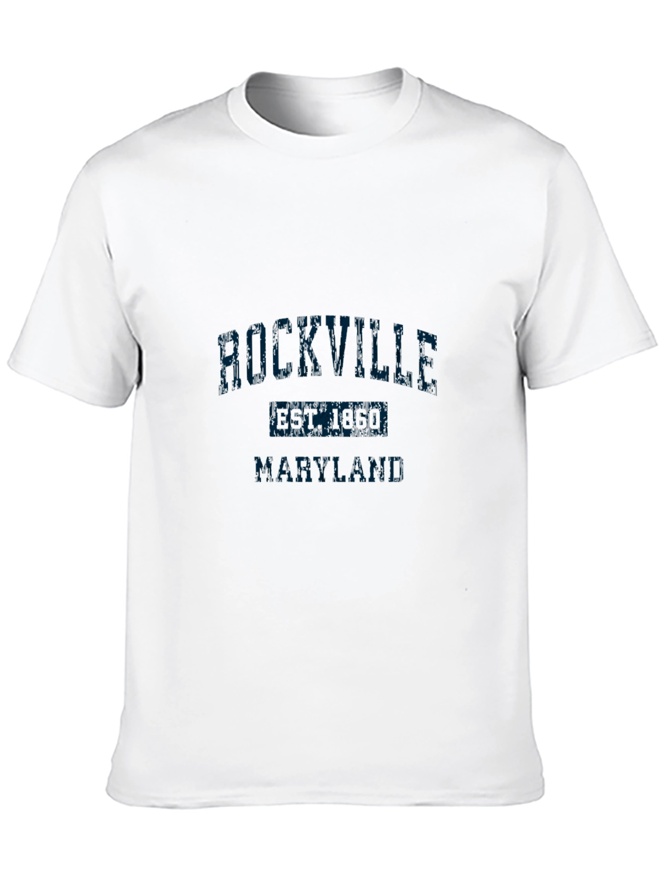 Camiseta Negra Rockville Maryland Hombre