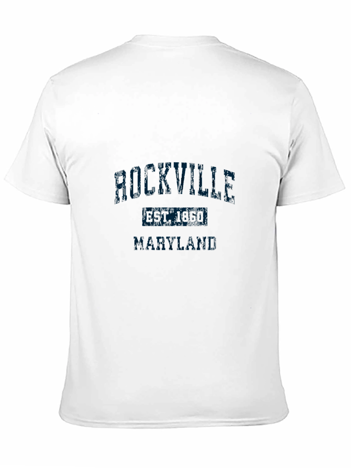 Camiseta Negra Rockville Maryland Hombre