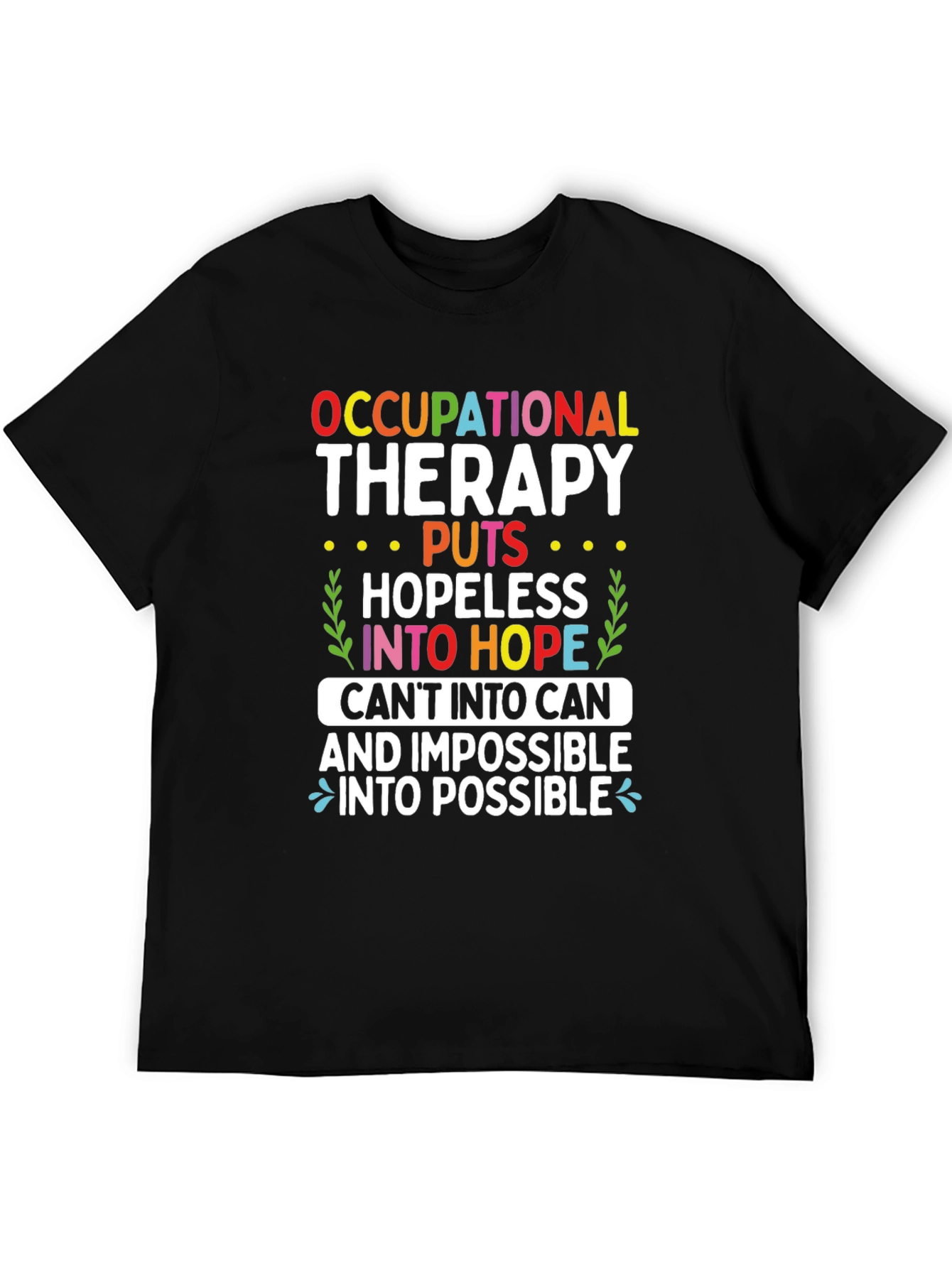 Camiseta de terapia ocupacional esperanza y posibilidad