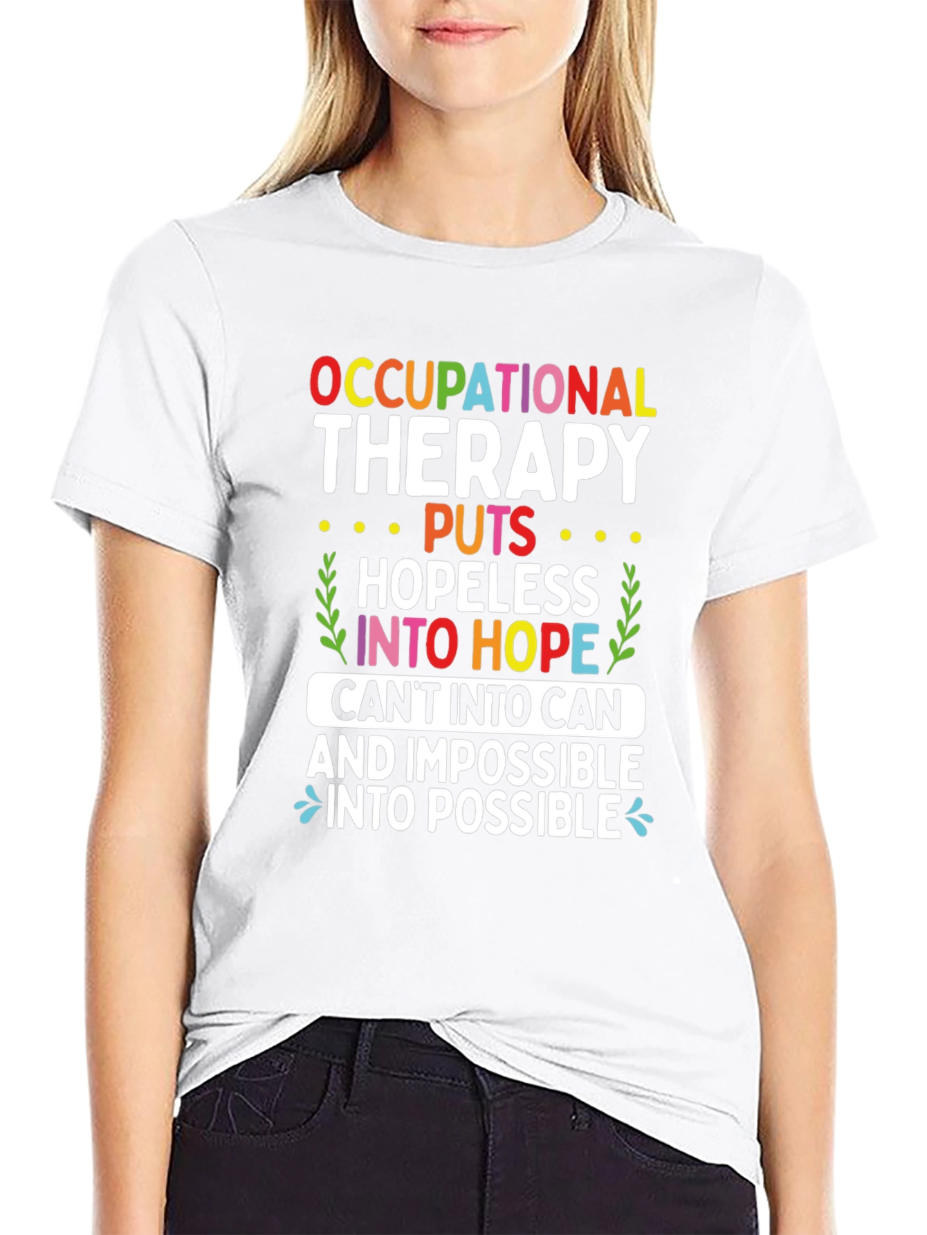 Camiseta de terapia ocupacional esperanza y posibilidad