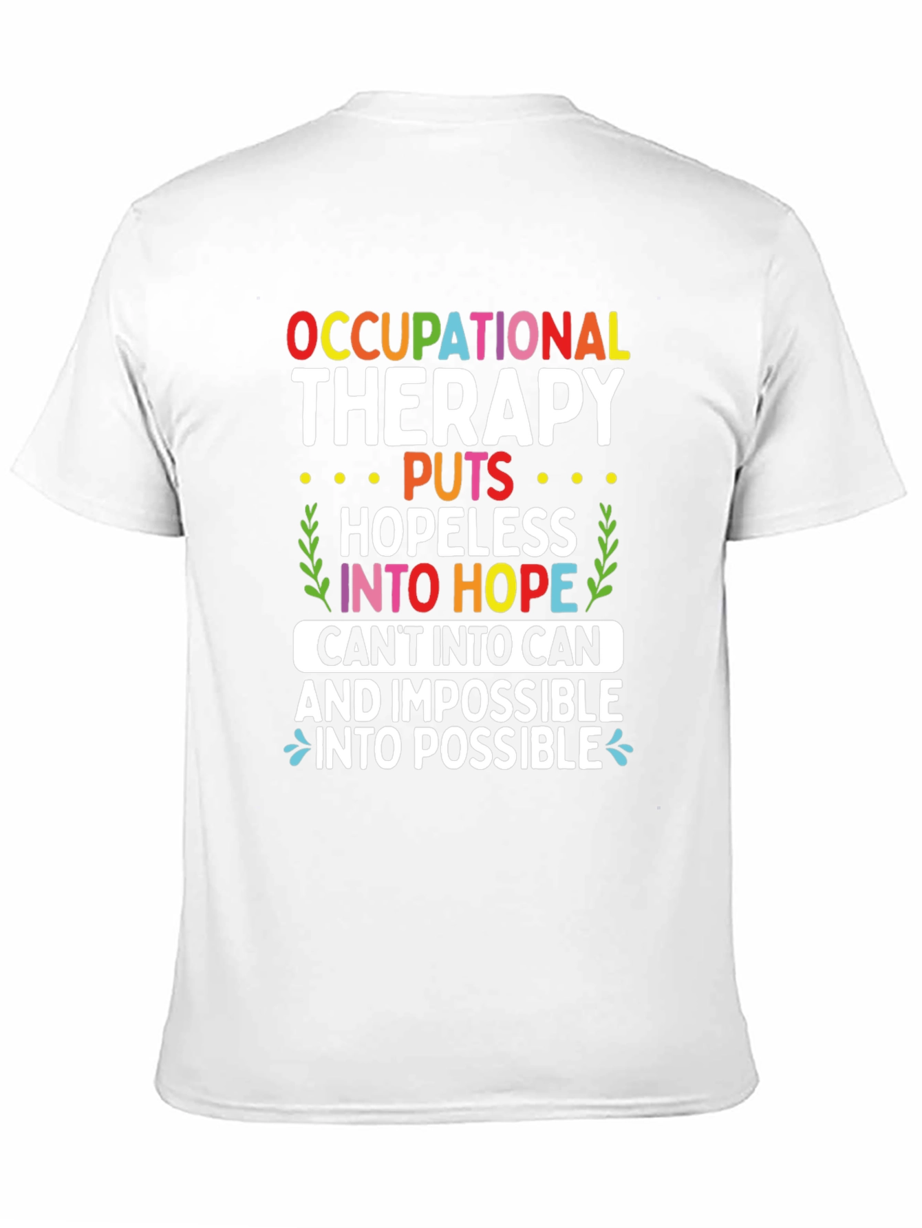Camiseta de terapia ocupacional esperanza y posibilidad