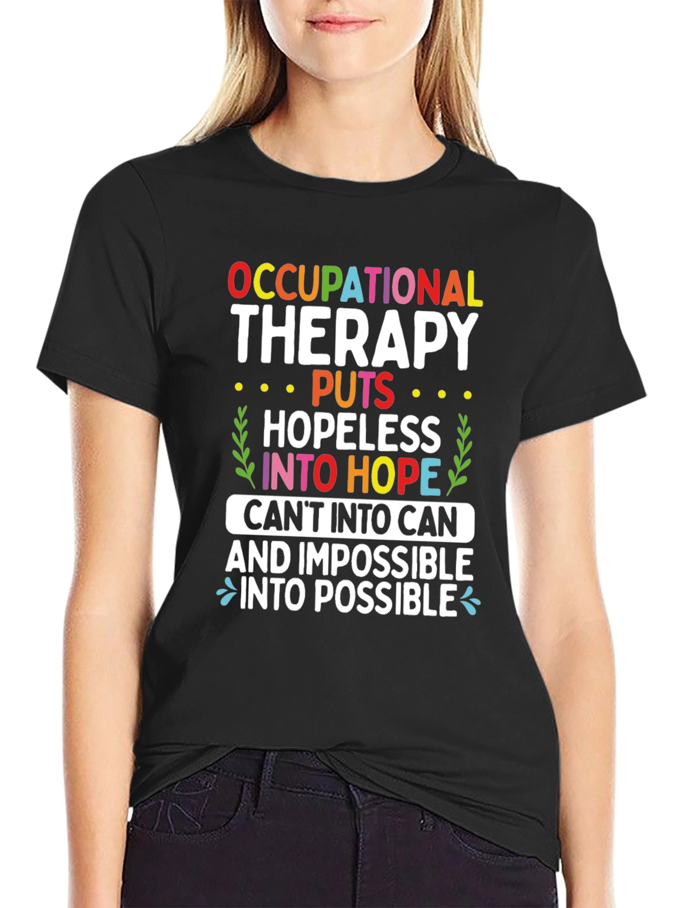 Camiseta de terapia ocupacional esperanza y posibilidad