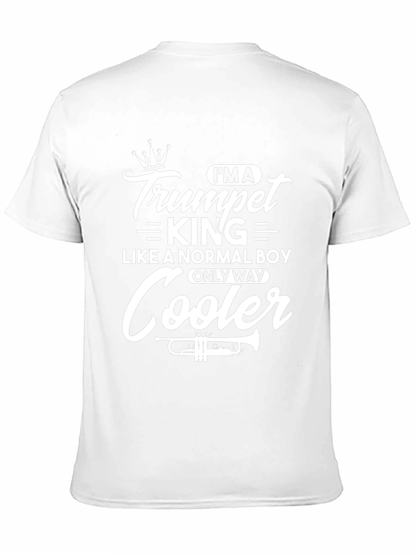 Camiseta Negra Trumpet King para Músicos