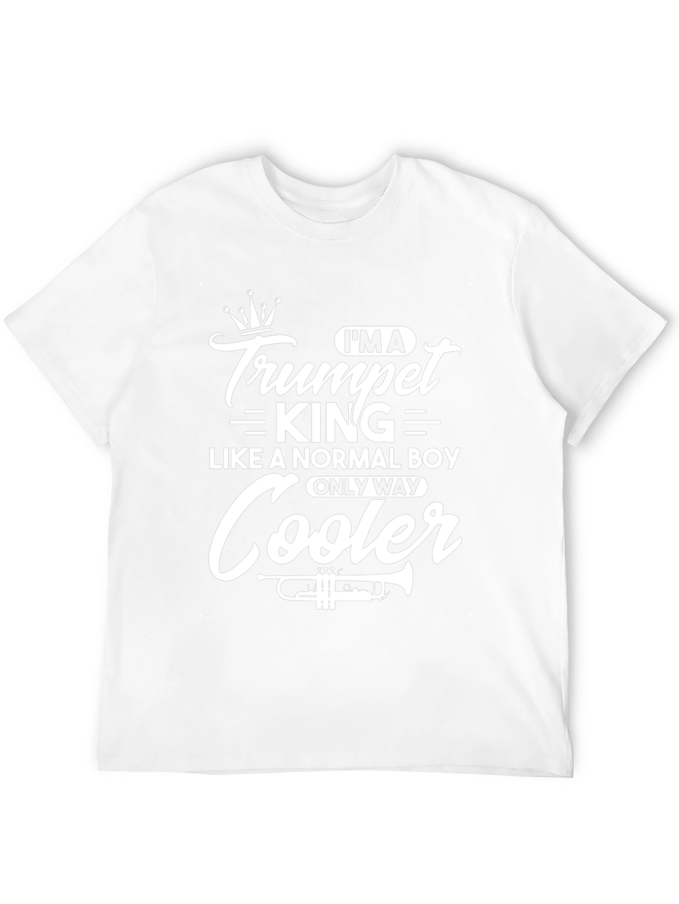 Camiseta Negra Trumpet King para Músicos