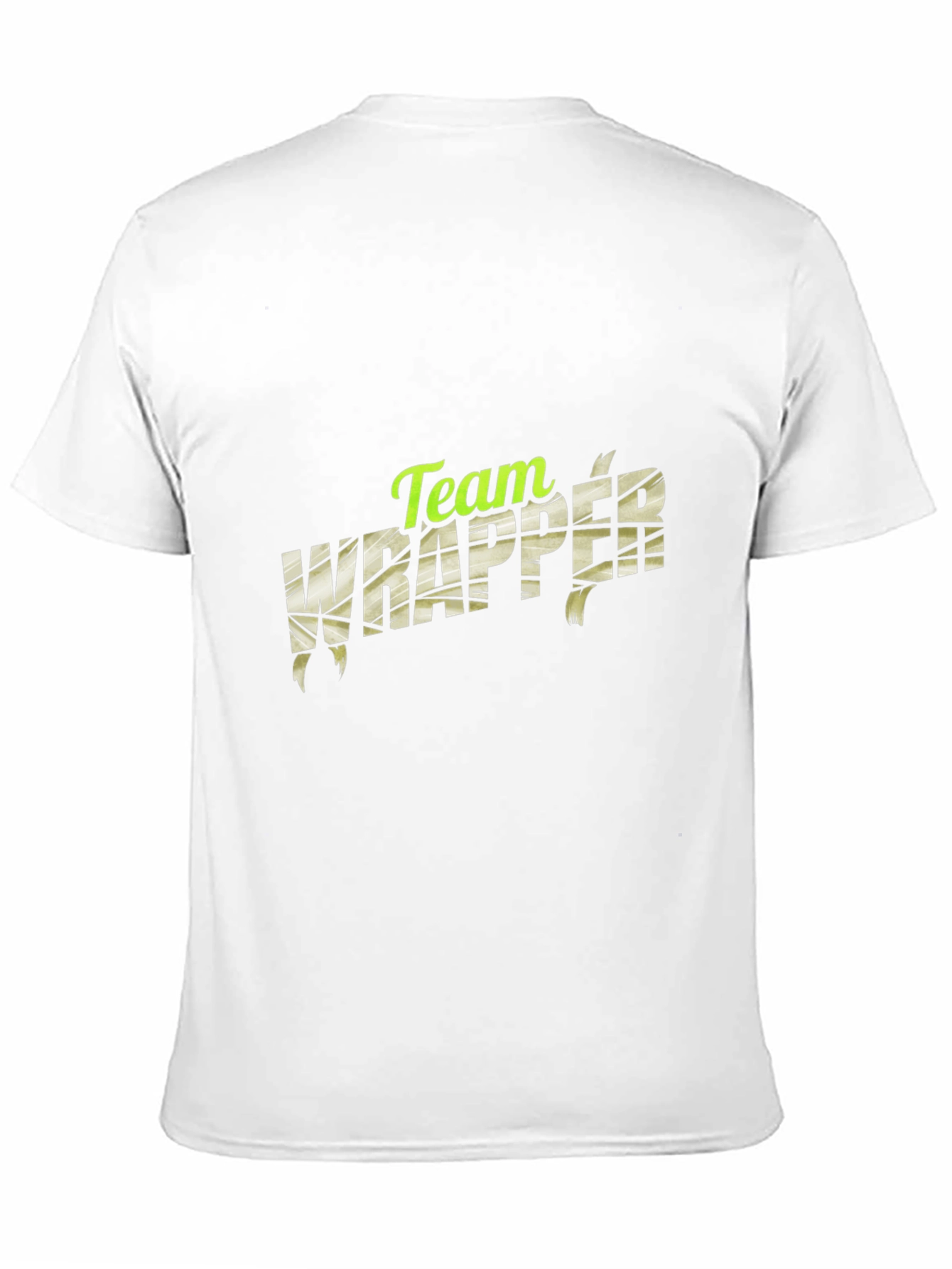 Camiseta Negra Team Wrapper - Estilo Momia