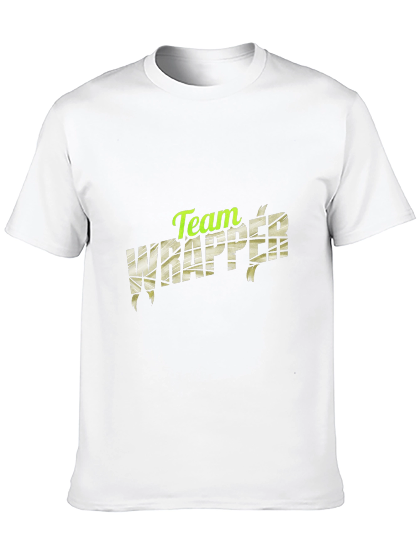 Camiseta Negra Team Wrapper - Estilo Momia