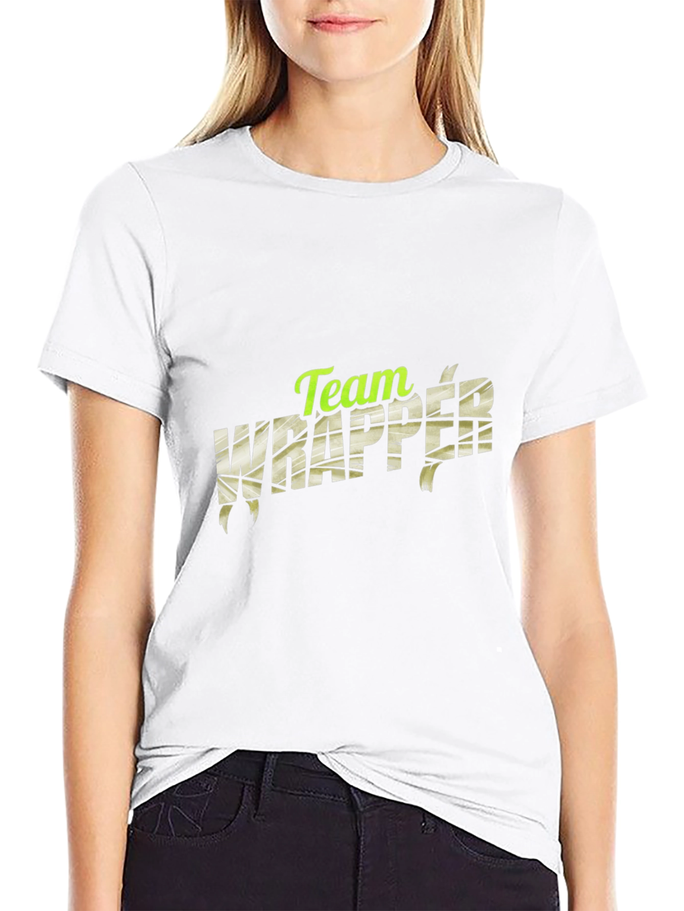Camiseta Negra Team Wrapper - Estilo Momia