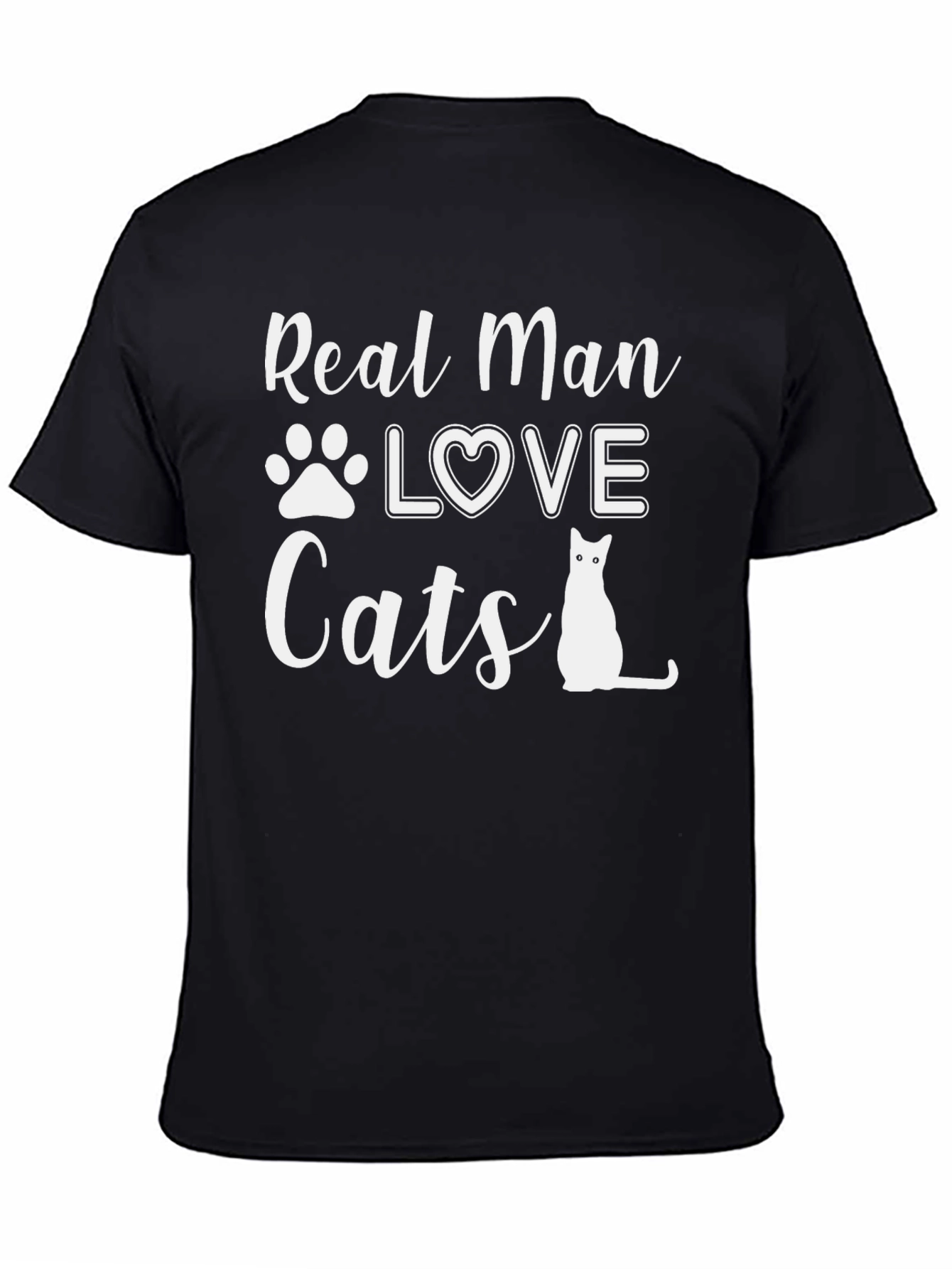 Camiseta Hombre: Amor Gatuno con Estilo