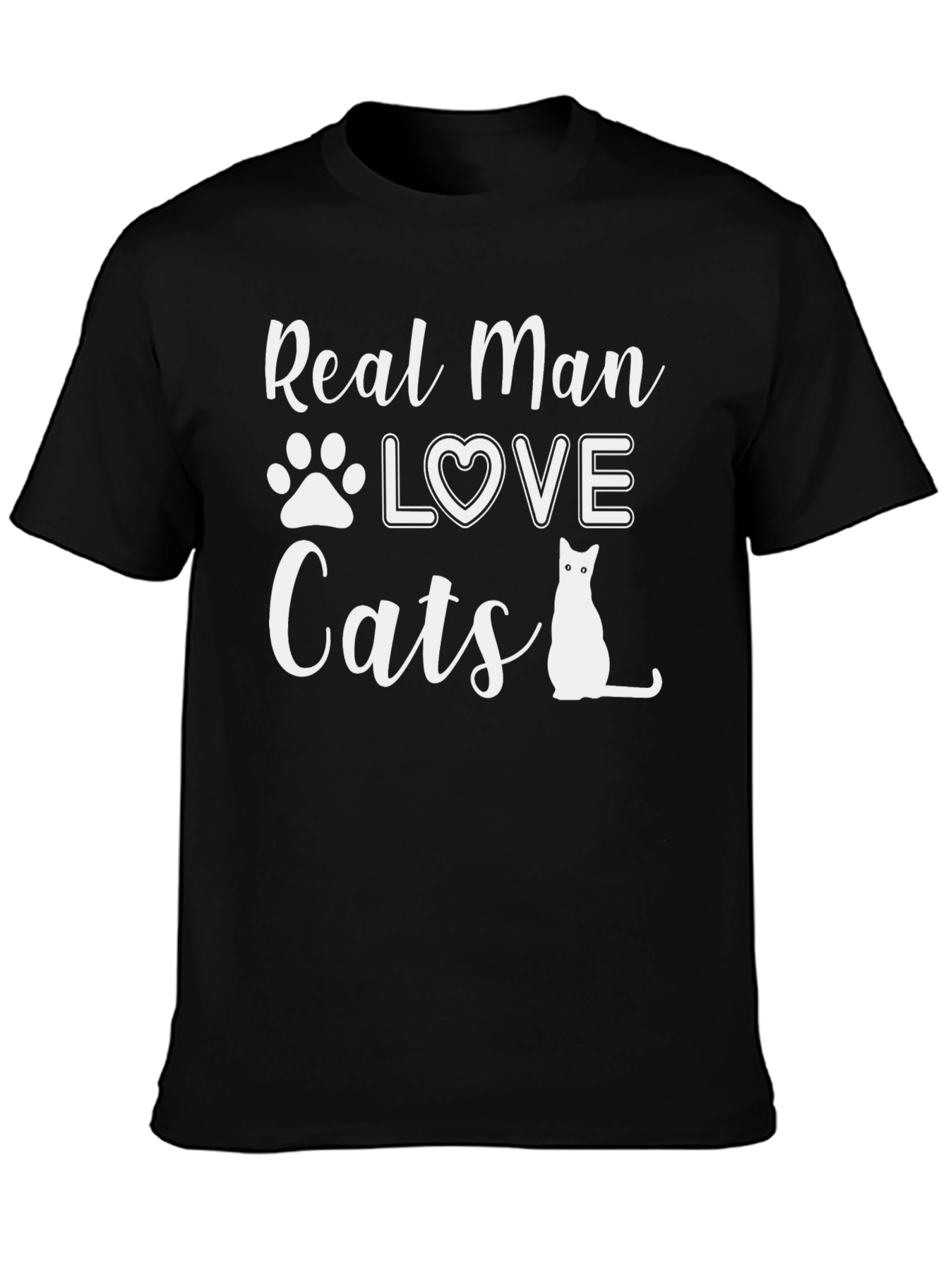 Camiseta Hombre: Amor Gatuno con Estilo