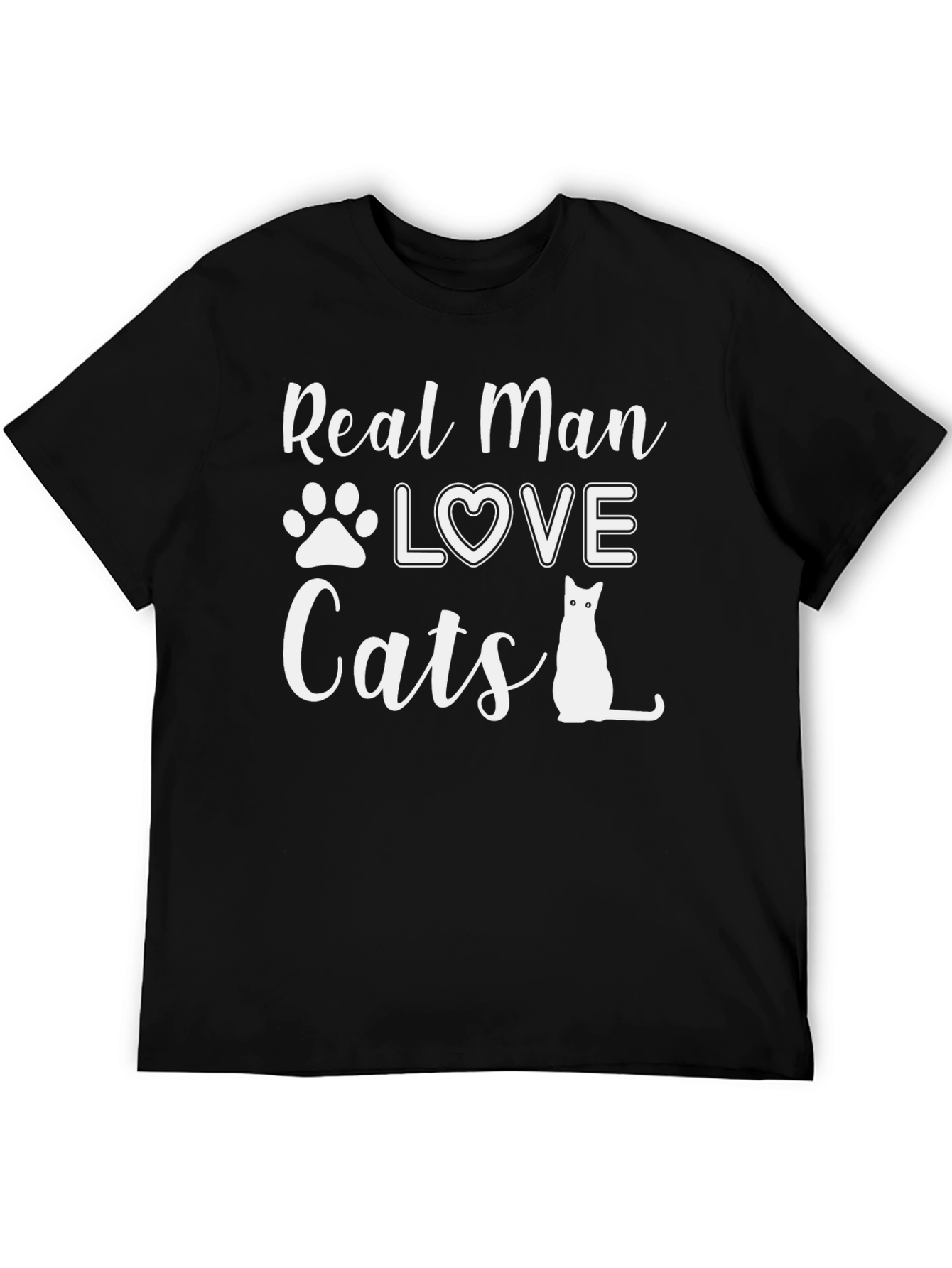 Camiseta Hombre: Amor Gatuno con Estilo