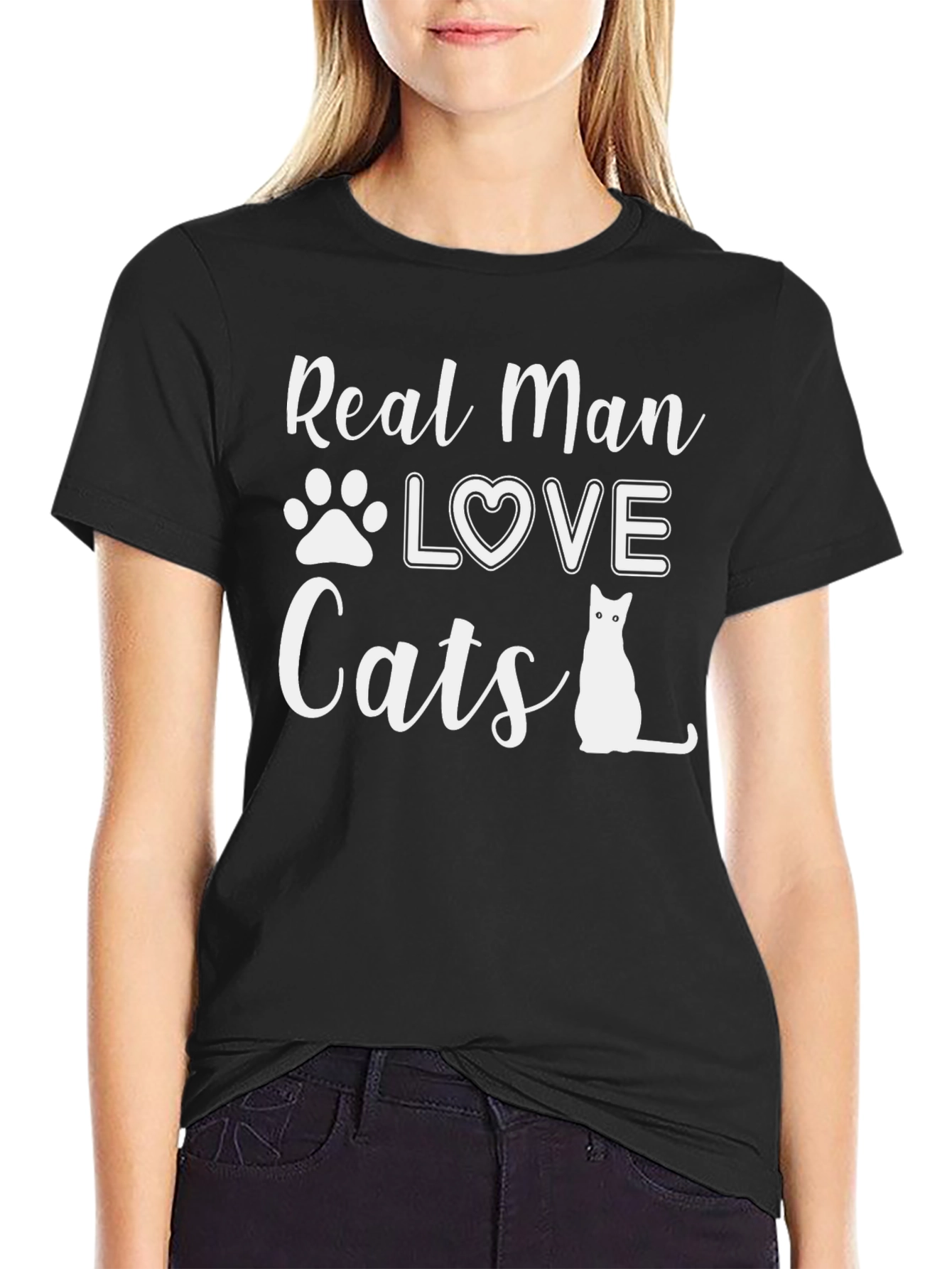 Camiseta Hombre: Amor Gatuno con Estilo