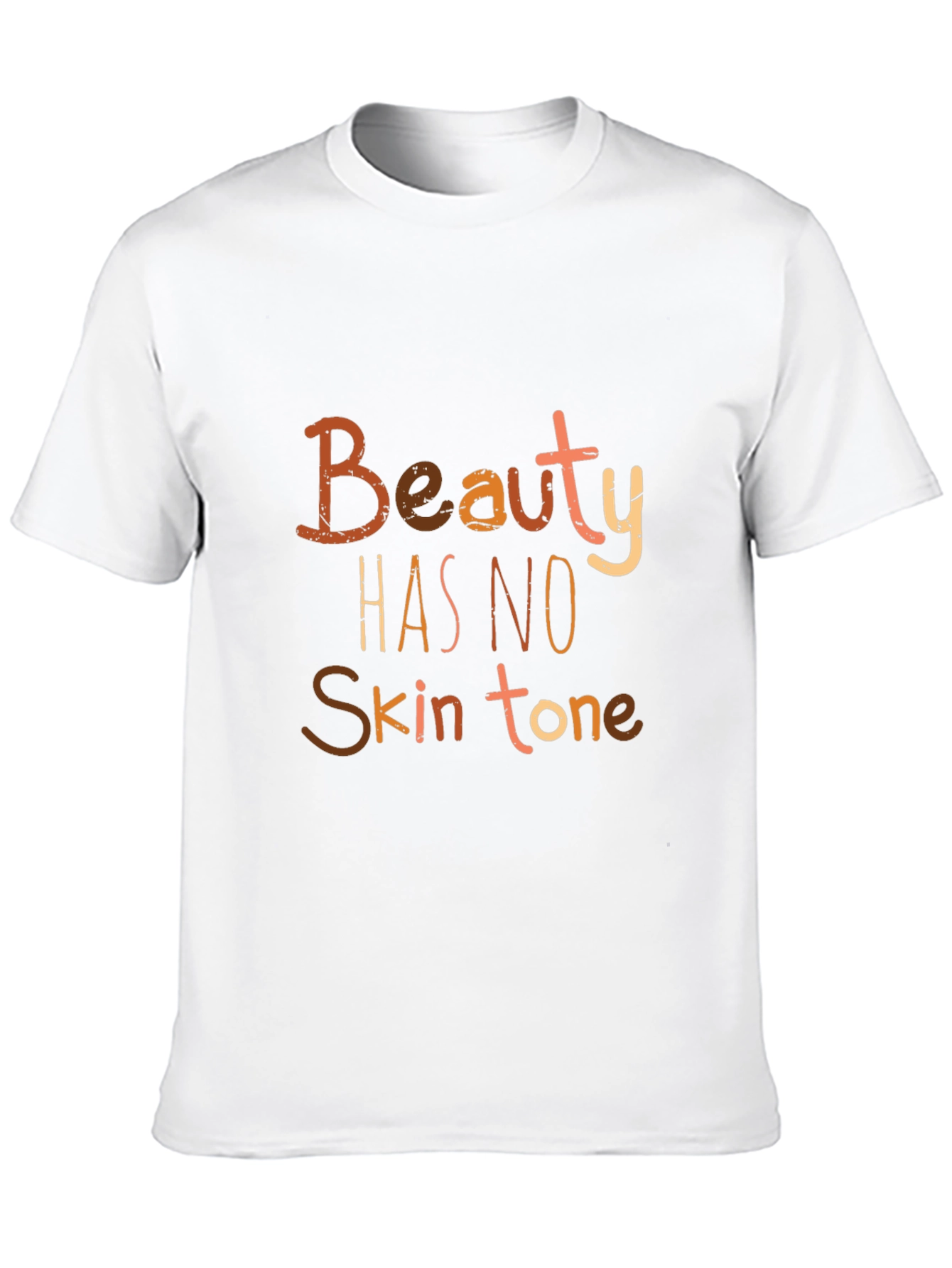 Camiseta Negra: La Belleza No Tiene Tono de Piel