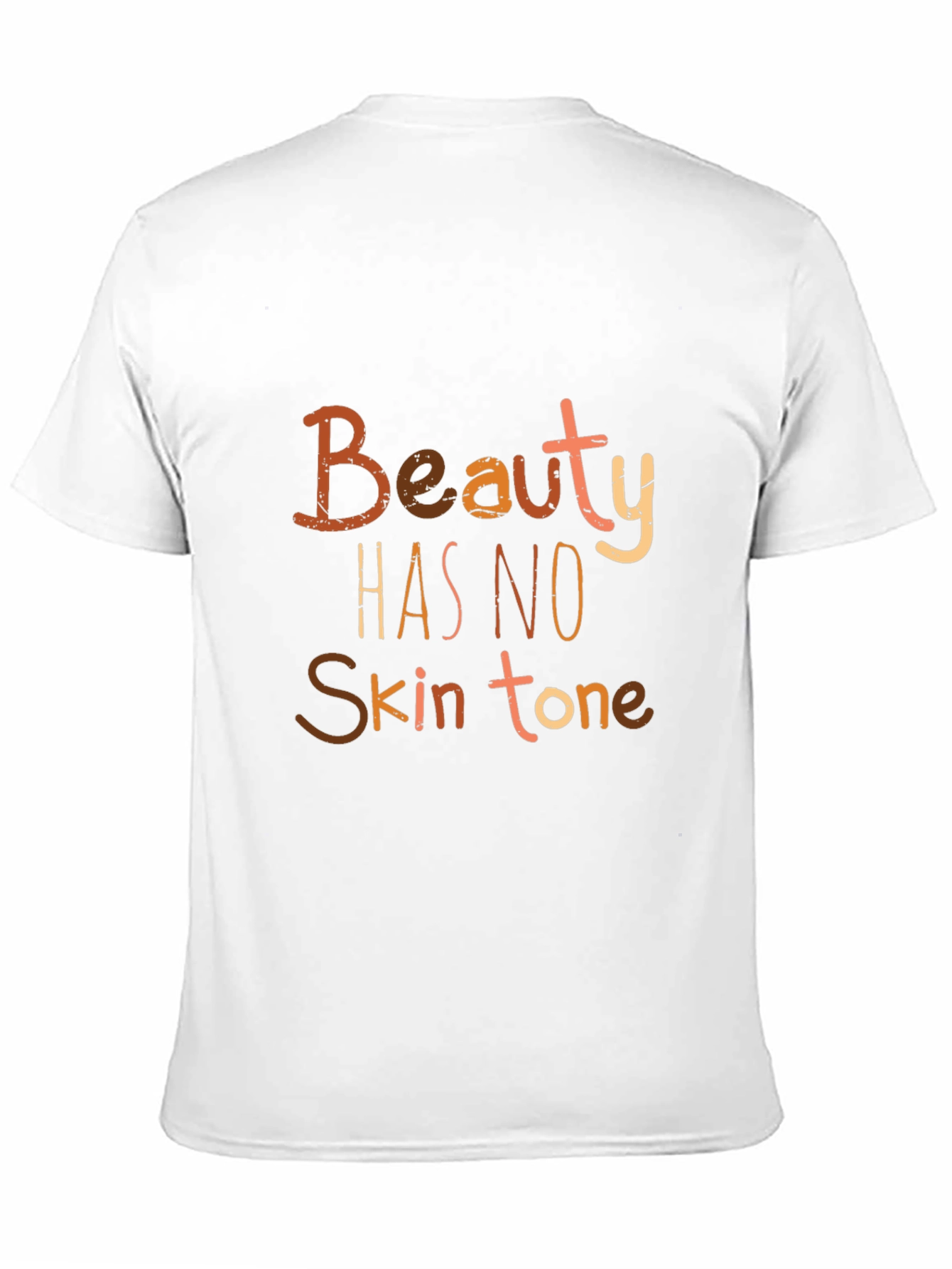 Camiseta Negra: La Belleza No Tiene Tono de Piel