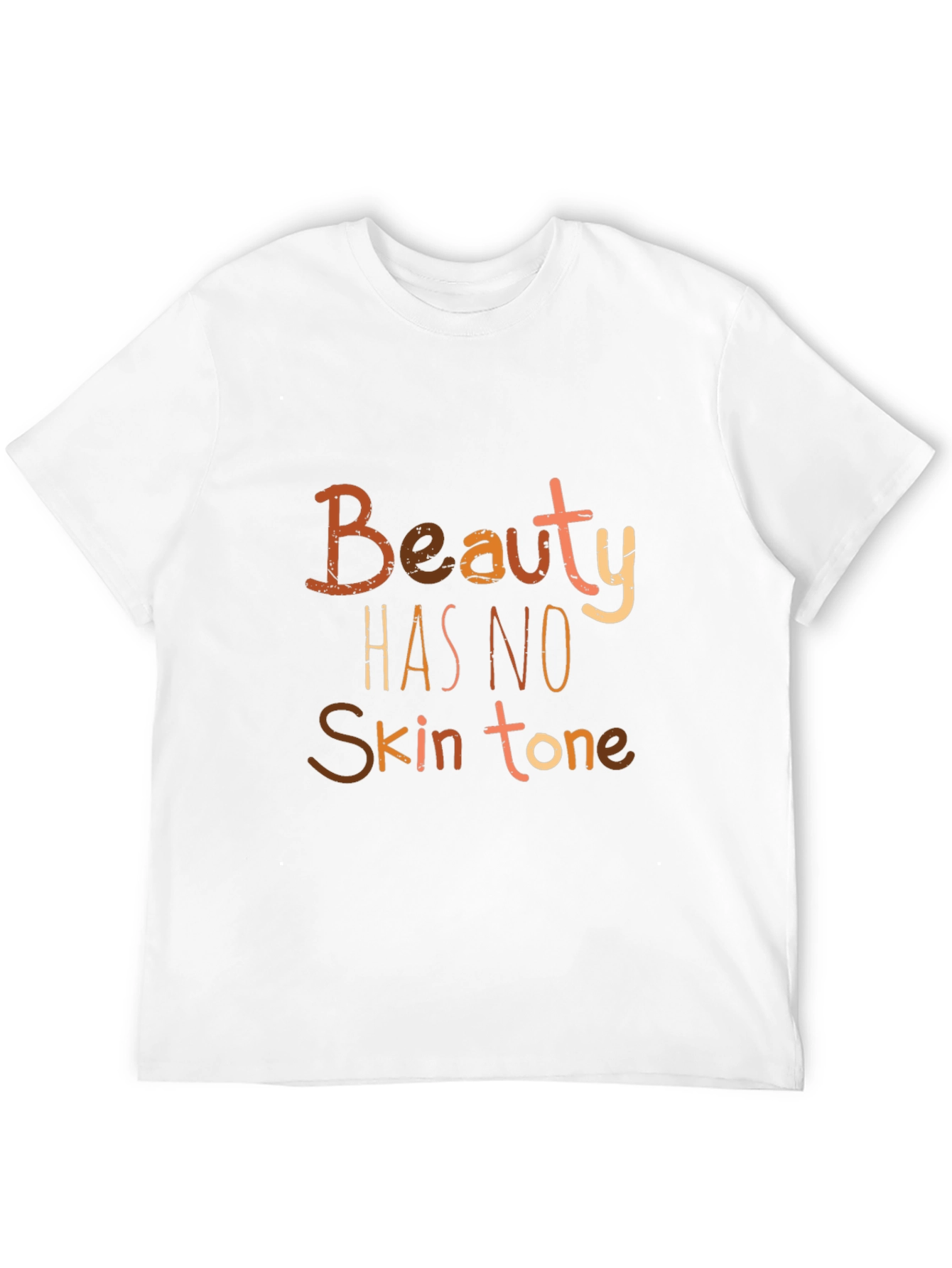 Camiseta Negra: La Belleza No Tiene Tono de Piel