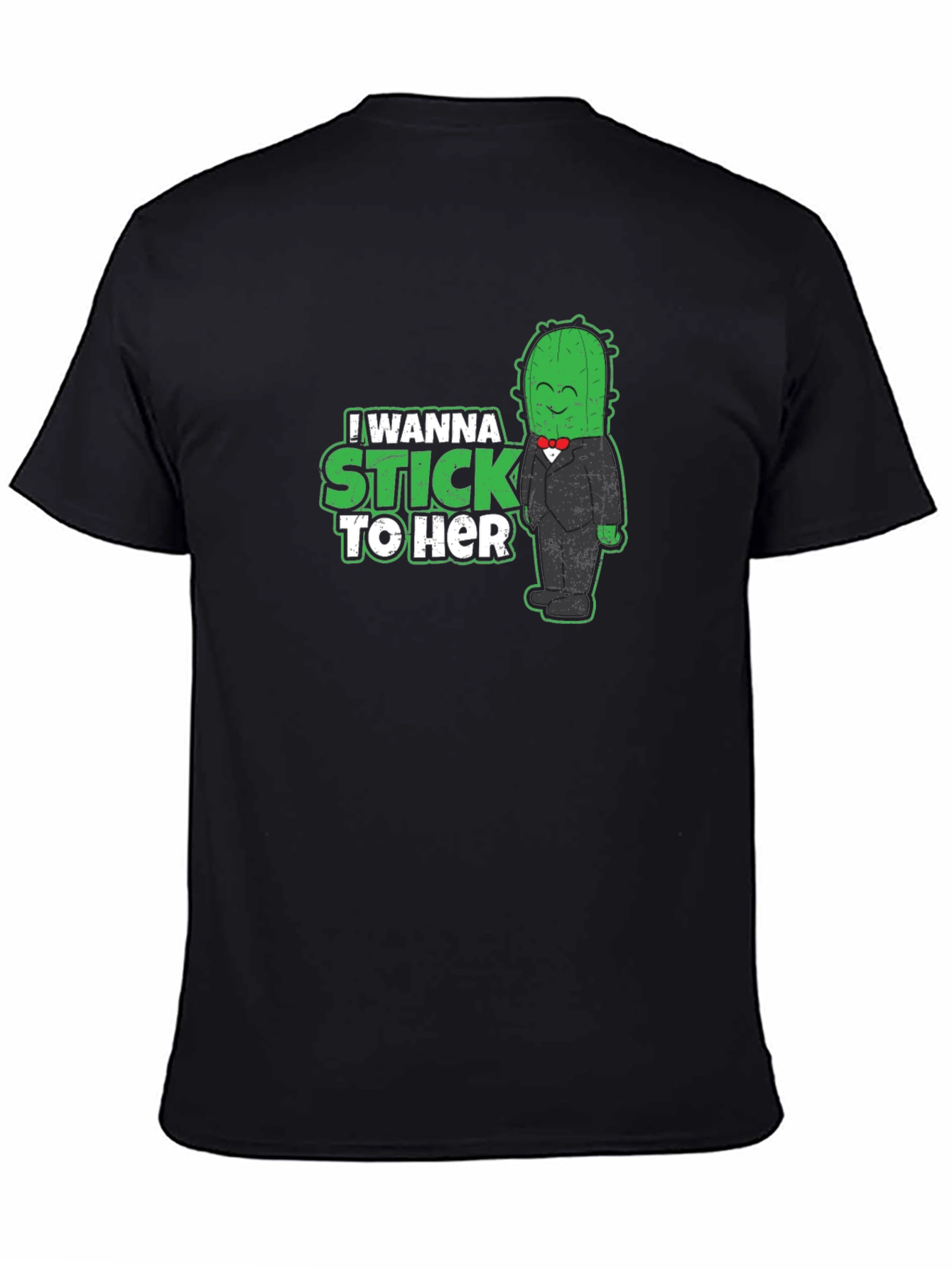 Camiseta Negra Cactus Enamorado