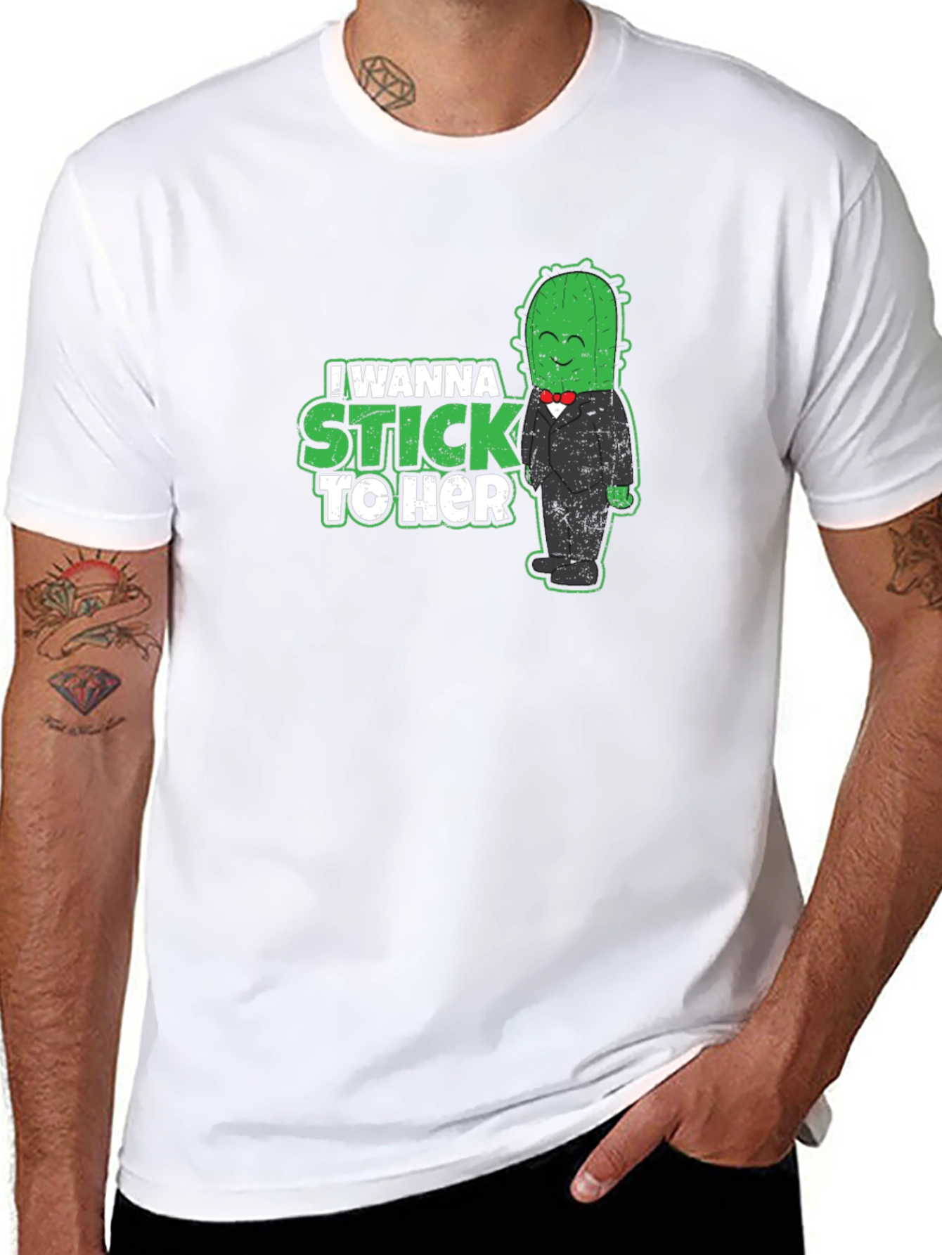 Camiseta Negra Cactus Enamorado