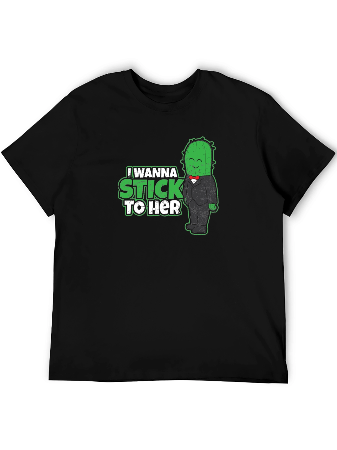 Camiseta Negra Cactus Enamorado