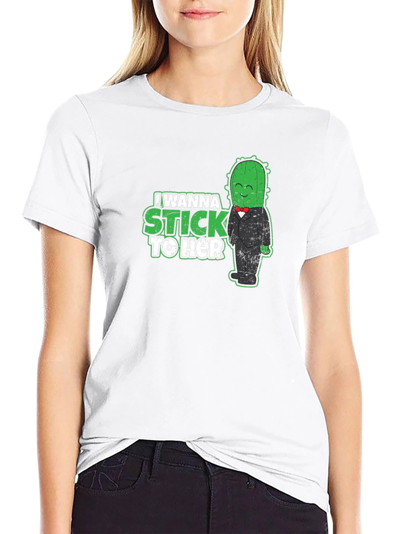 Camiseta Negra Cactus Enamorado