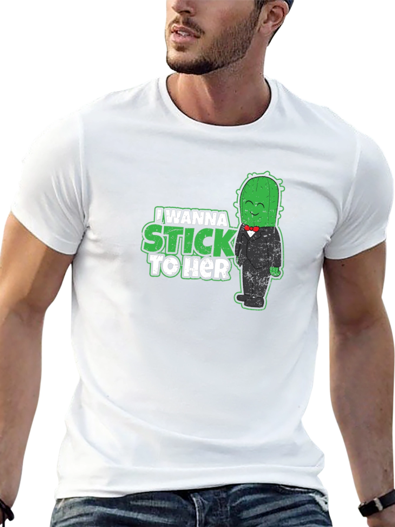 Camiseta Negra Cactus Enamorado