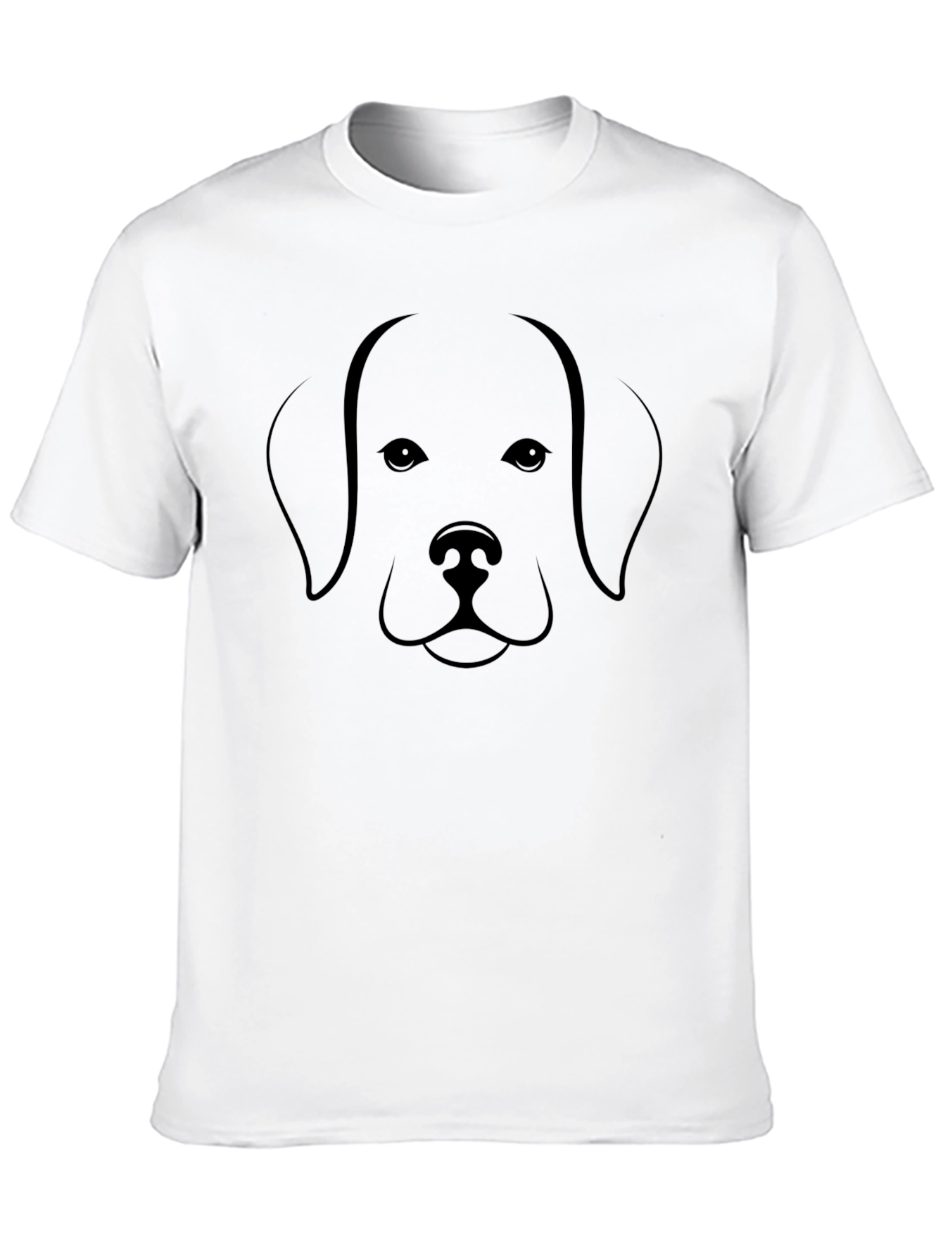 Camiseta Negra con Diseño de Perro