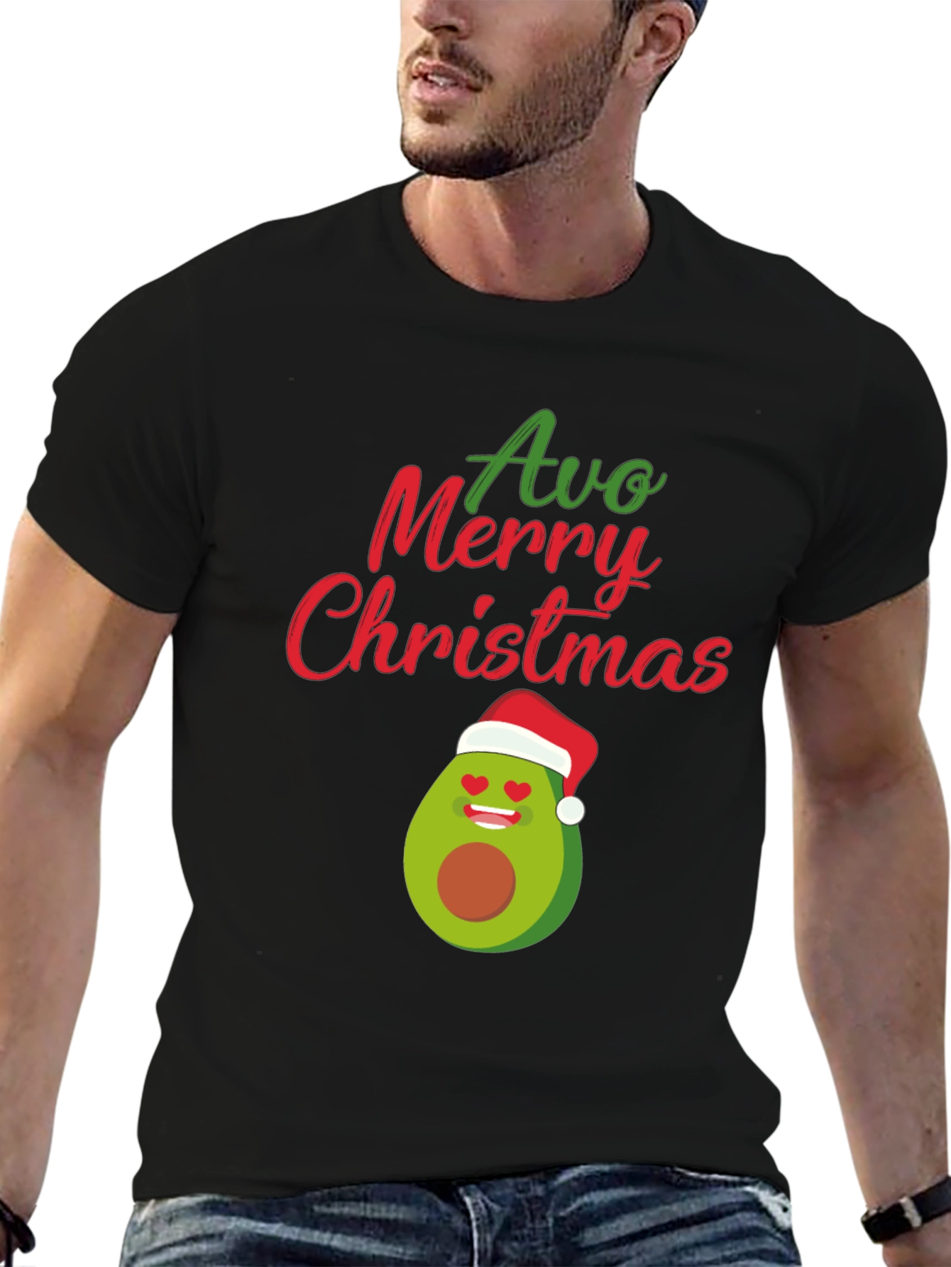 Camiseta Navideña Aguacate Avo Merry Christmas