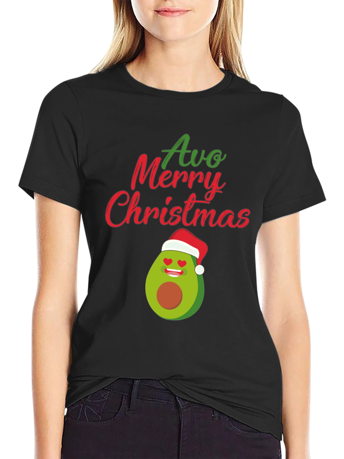 Camiseta Navideña Aguacate Avo Merry Christmas