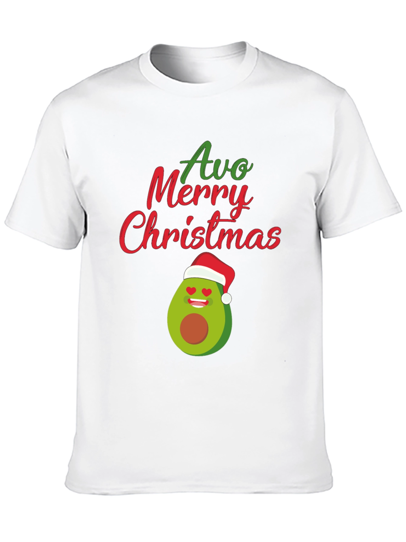 Camiseta Navideña Aguacate Avo Merry Christmas