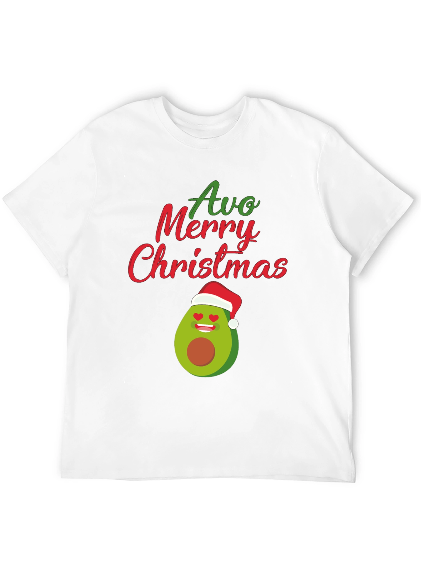 Camiseta Navideña Aguacate Avo Merry Christmas