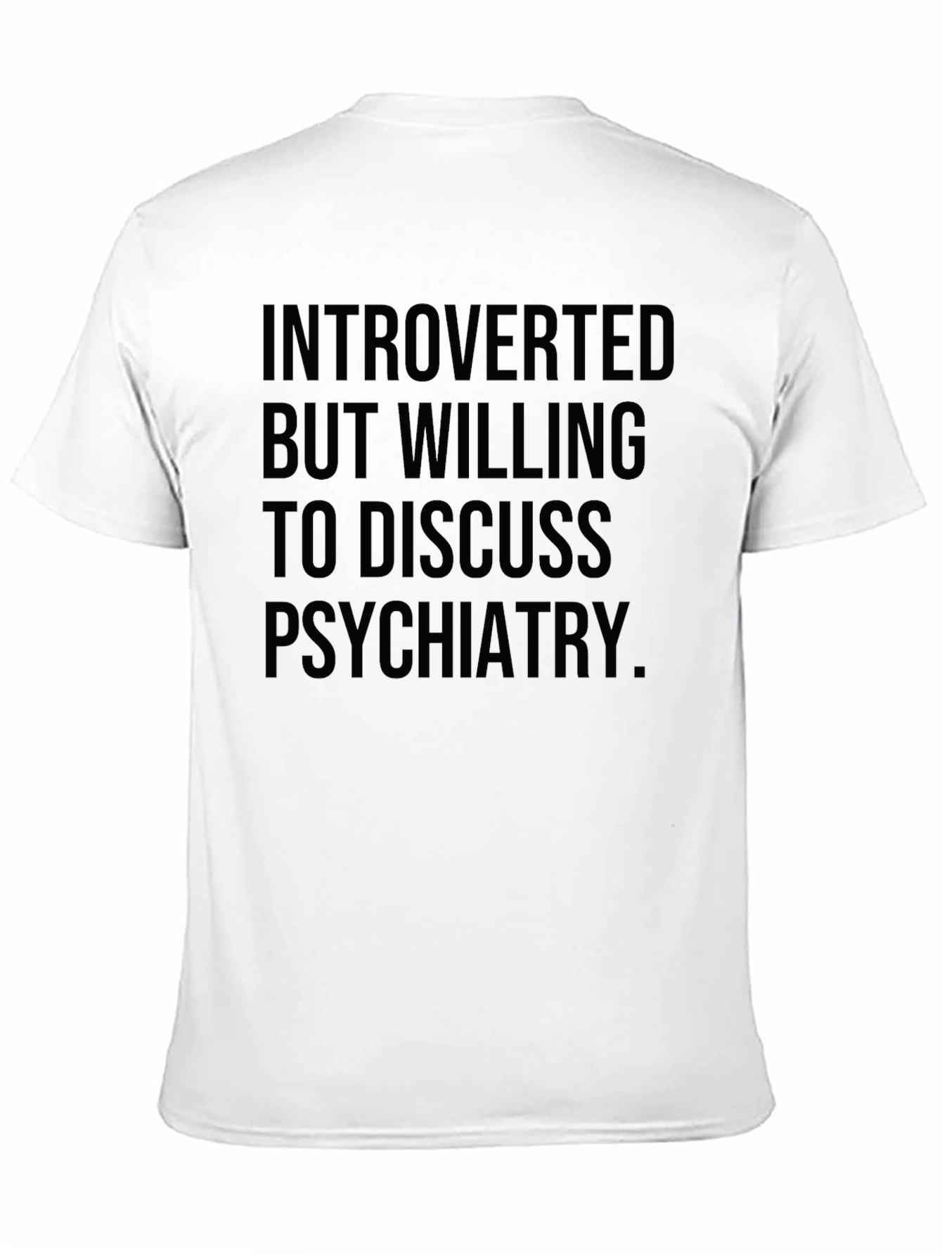 Camiseta Negra: Introvertido psiquiatría