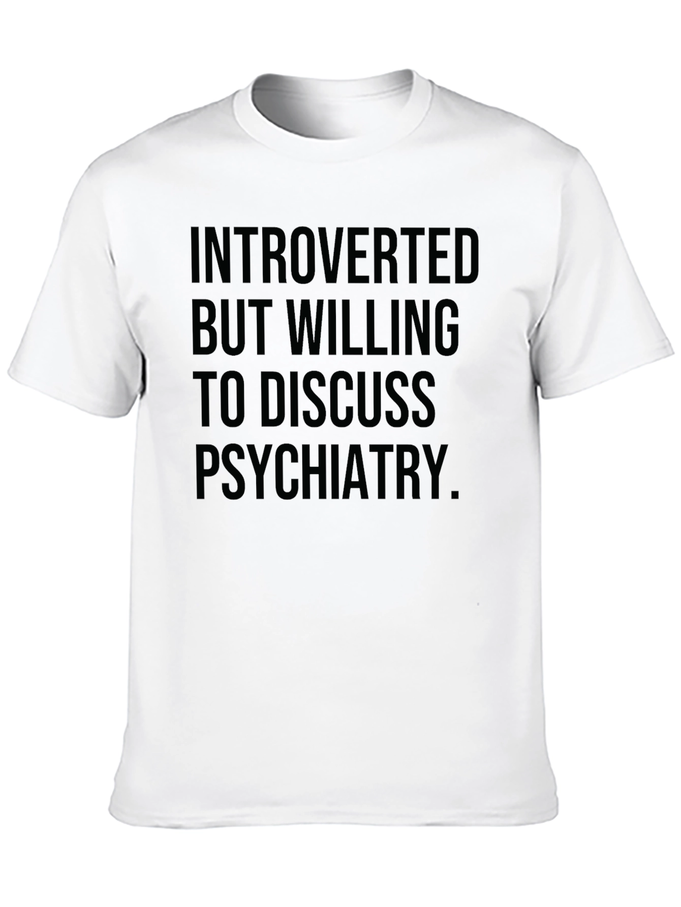 Camiseta Negra: Introvertido psiquiatría