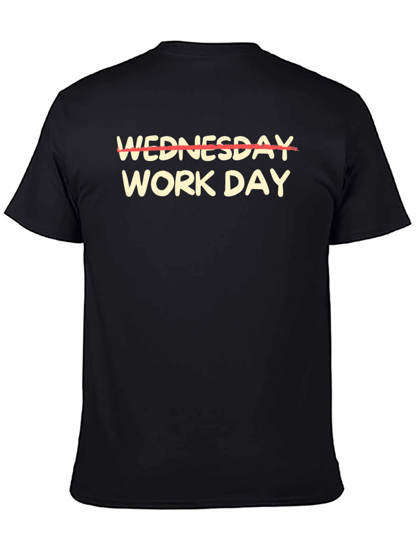 Camiseta Negra - Miércoles No es Día Laboral