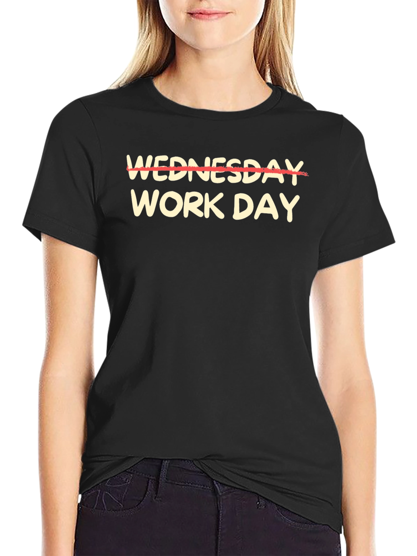 Camiseta Negra - Miércoles No es Día Laboral