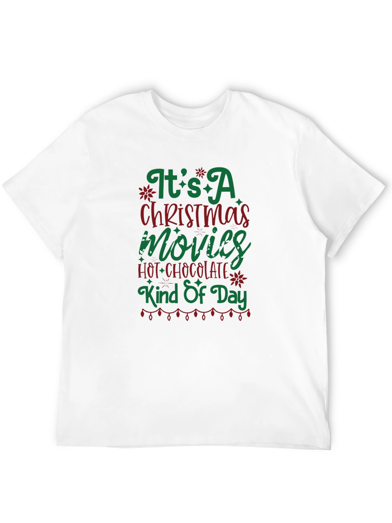 Camiseta Navideña Movies & Hot Chocolate