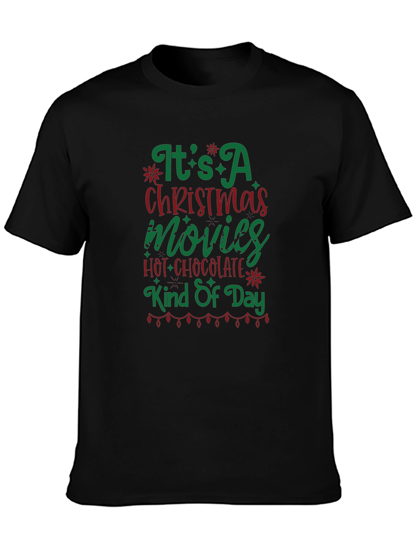 Camiseta Navideña Movies & Hot Chocolate