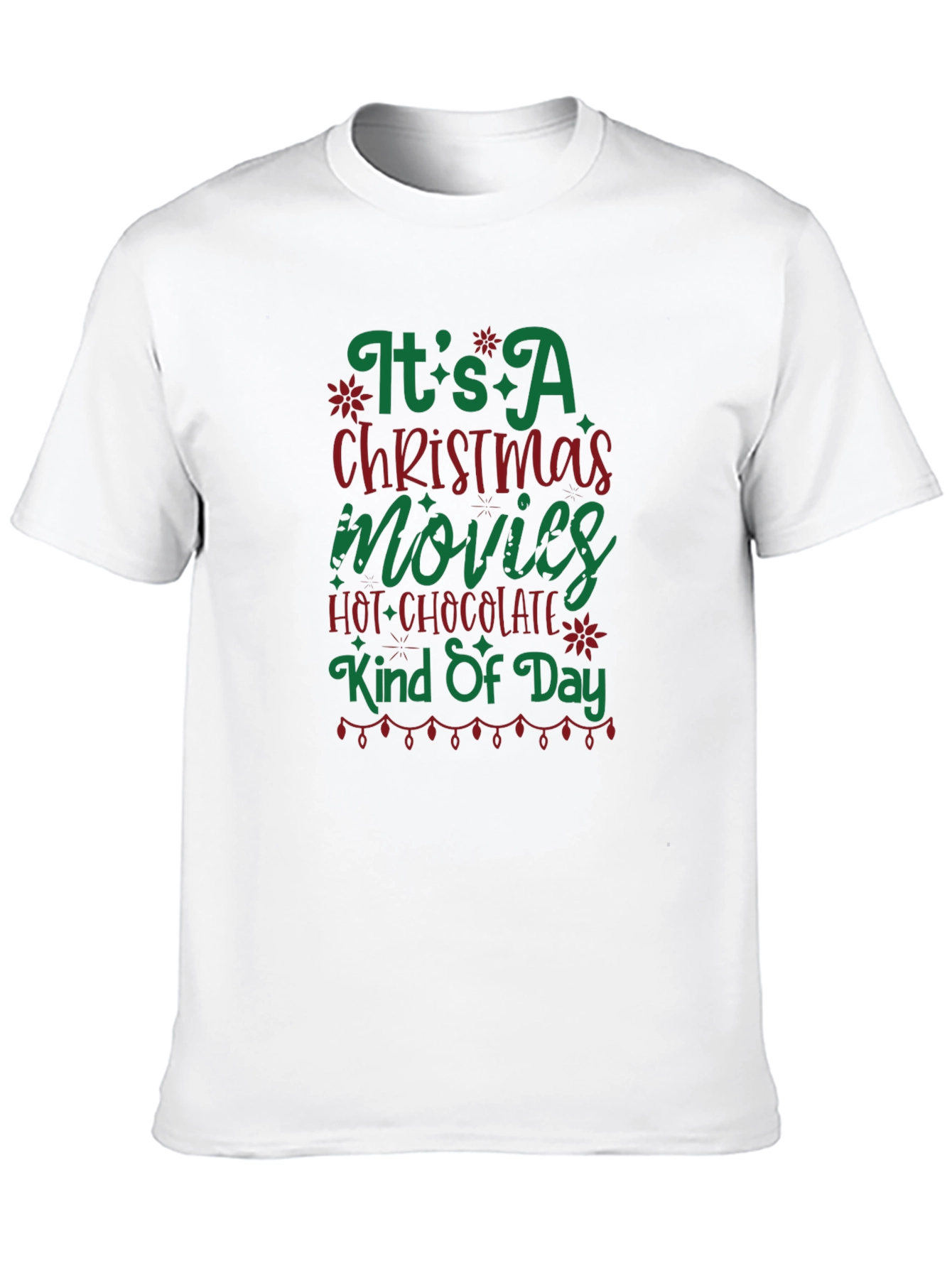Camiseta Navideña Movies & Hot Chocolate