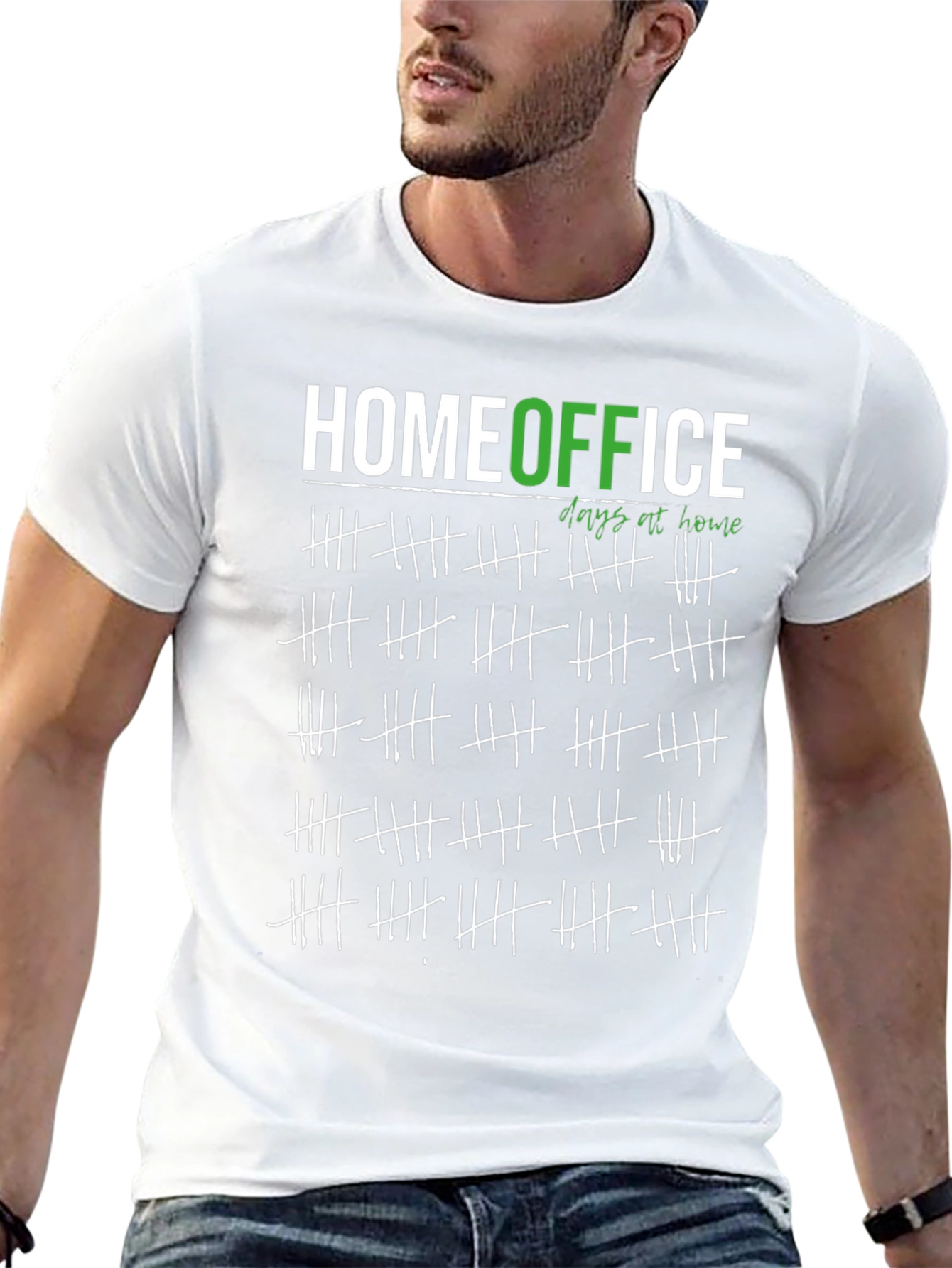 Camiseta Hombre Home Office - Días en Casa