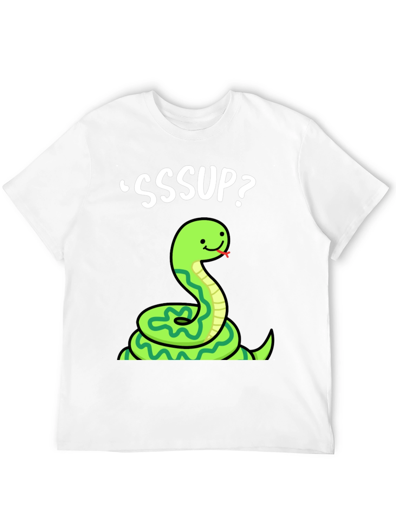 Camiseta Negra SSSup? con Serpiente Animada
