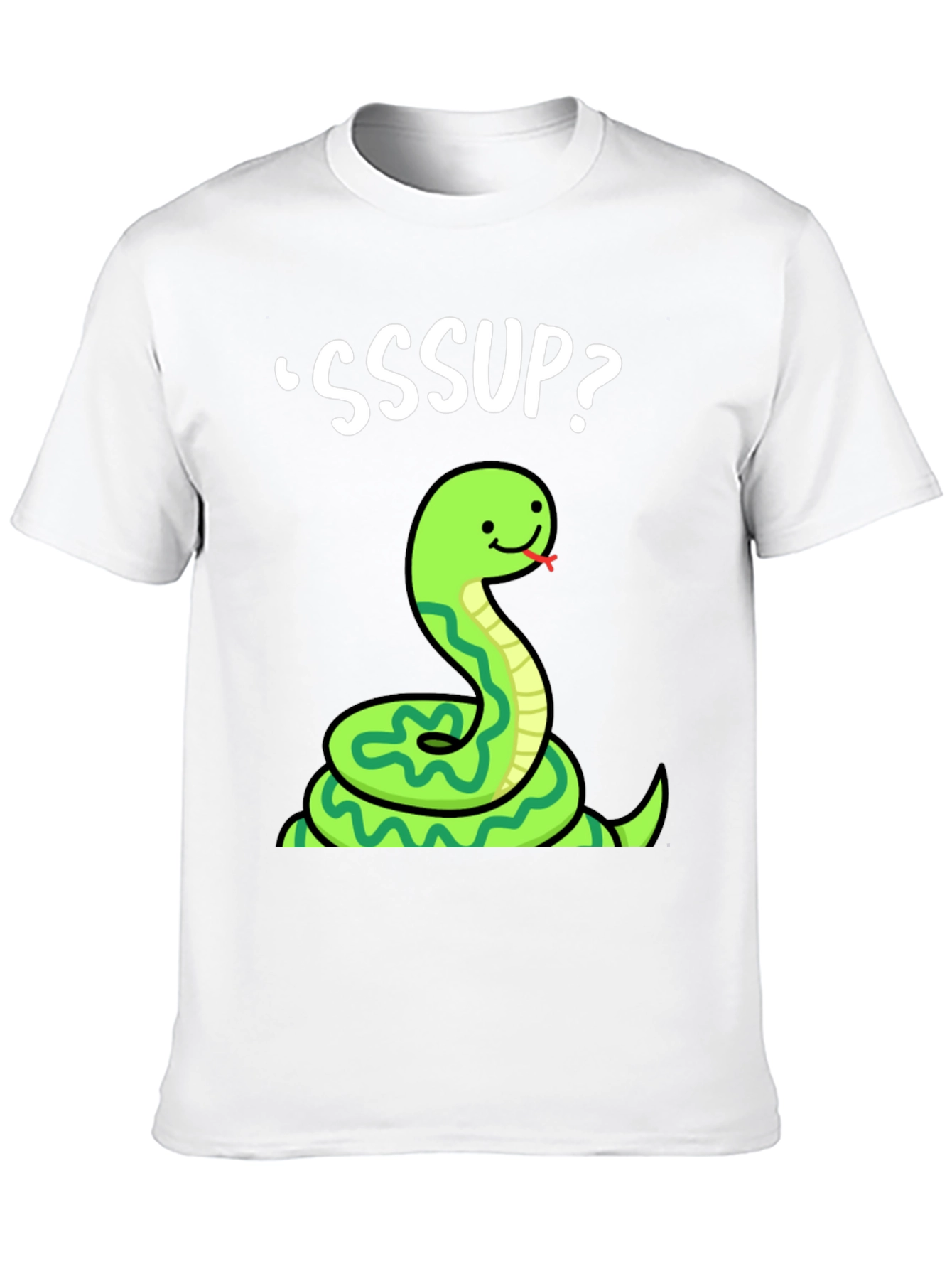 Camiseta Negra SSSup? con Serpiente Animada