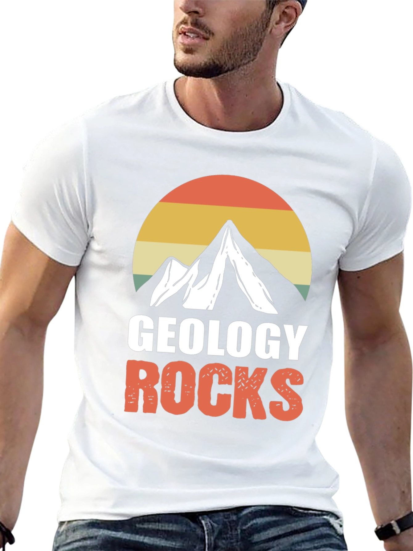 Camiseta Geología Rocks Montaña Retro