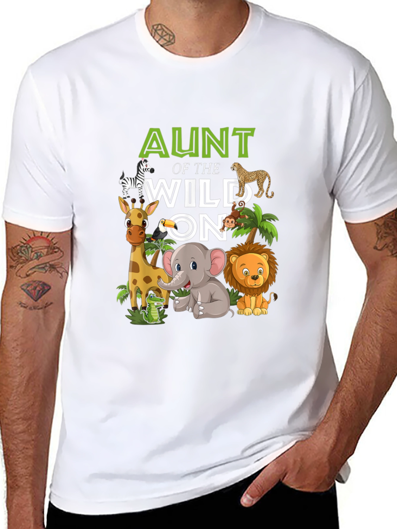 Camiseta Tía del Salvaje UNO con Animales