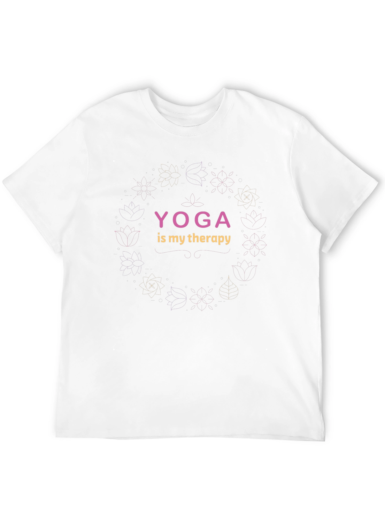Camiseta Negra Yoga is My Therapy