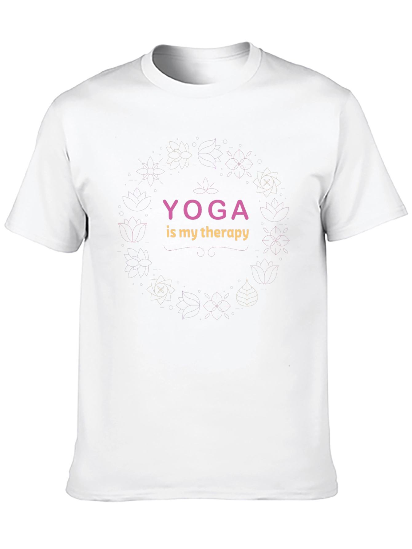 Camiseta Negra Yoga is My Therapy