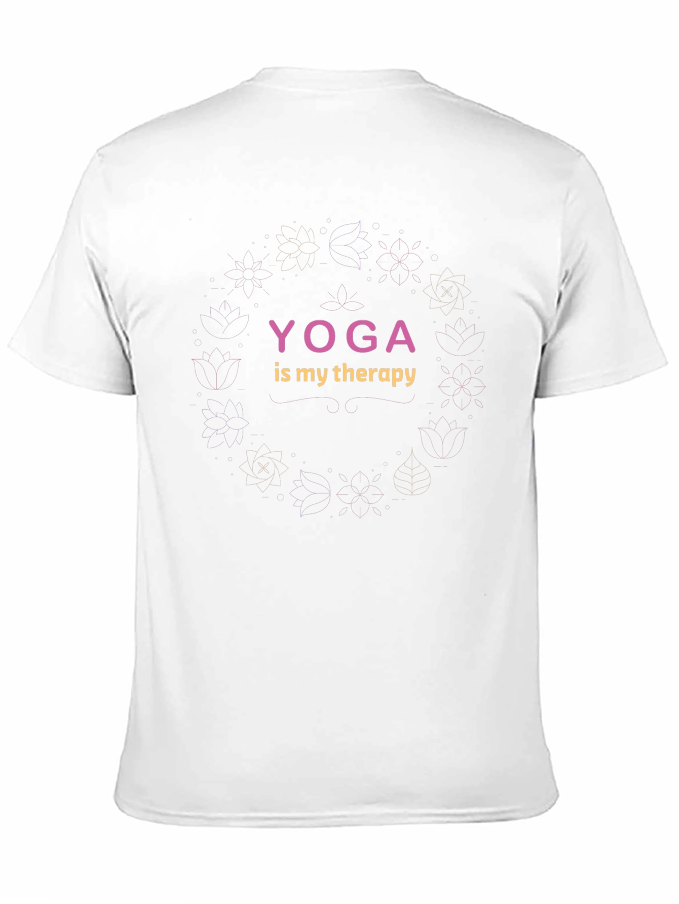 Camiseta Negra Yoga is My Therapy