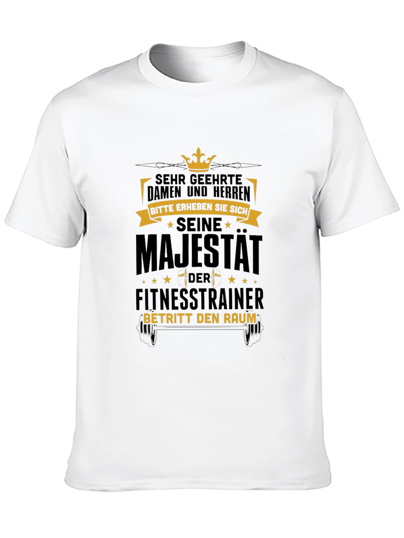 Camiseta Negra: Su Majestad el Entrenador